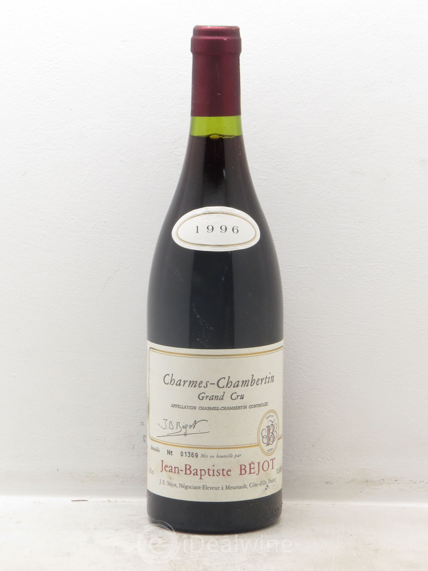 Charmes-Chambertin Grand Cru Jean-Baptiste Bejot 1996 - Posten von 1 Flasche - 0