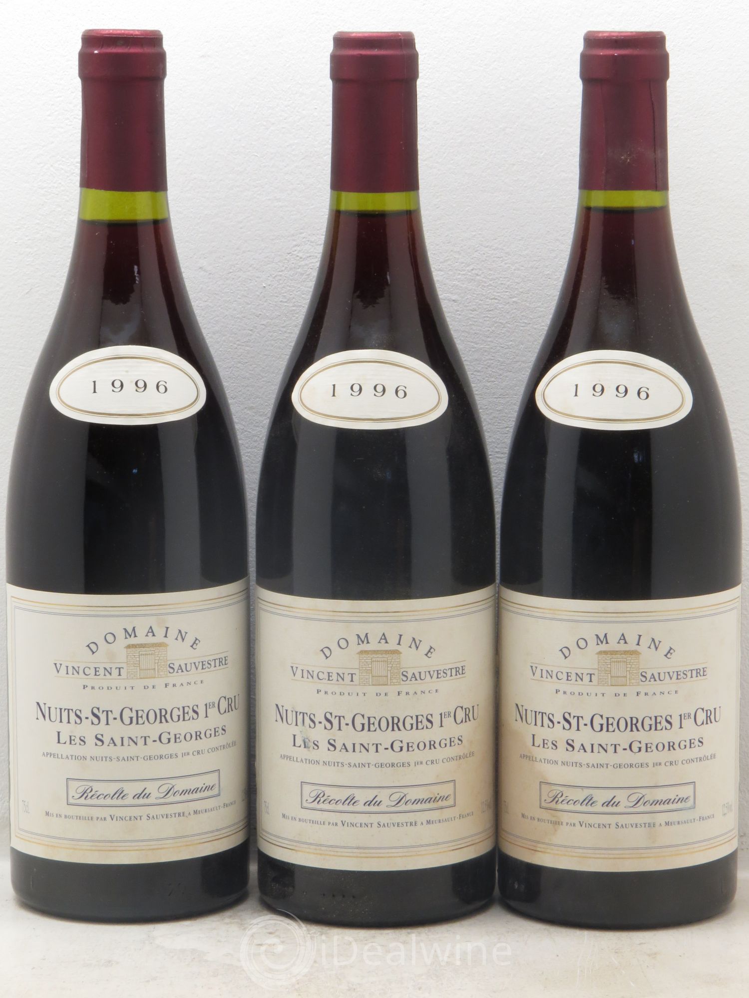 Nuits-Saint-Georges 1er Cru Les Saint Georges - Domaine Sauvestre 1996 - Posten von 3 Flaschen - 0
