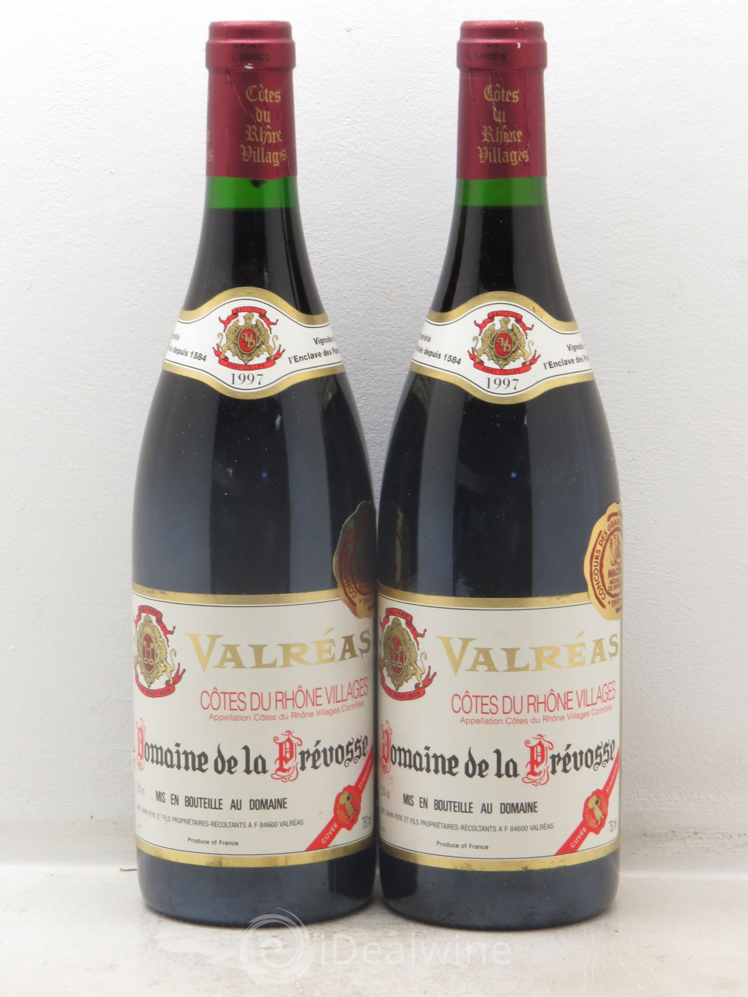 Côtes-du-Rhône Domaine de la Prevosse (sans prix de réserve) 1997 - Posten von 2 Flaschen - 0