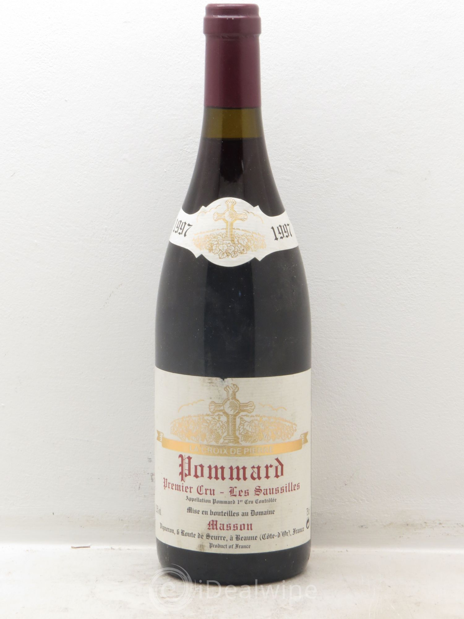 Pommard 1er Cru La Croix de Pierre Le Sassilles Masson 1997 - Posten von 1 Flasche - 0