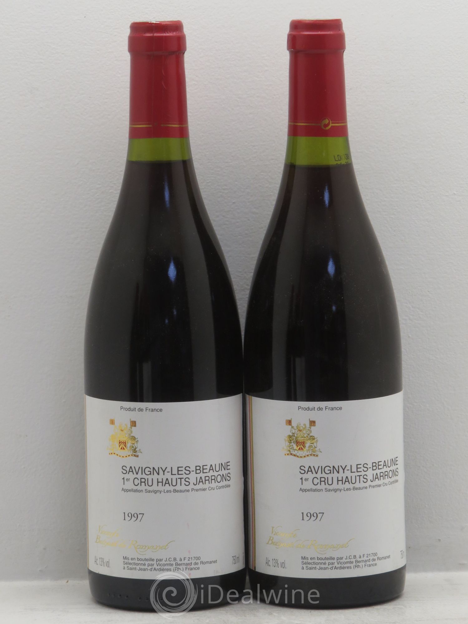 Savigny-lès-Beaune 1er Cru Vicomte Bernard de Romanay 1997 - Posten von 2 Flaschen - 0
