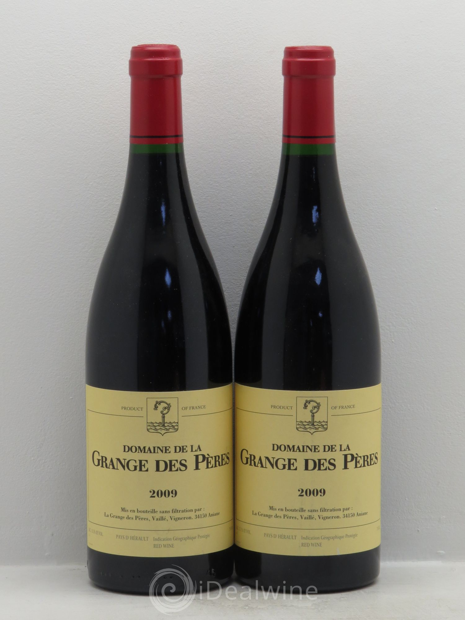 Pays d'Hérault Grange des Pères Laurent Vaillé 2009 - Lot de 2 bouteilles - 0