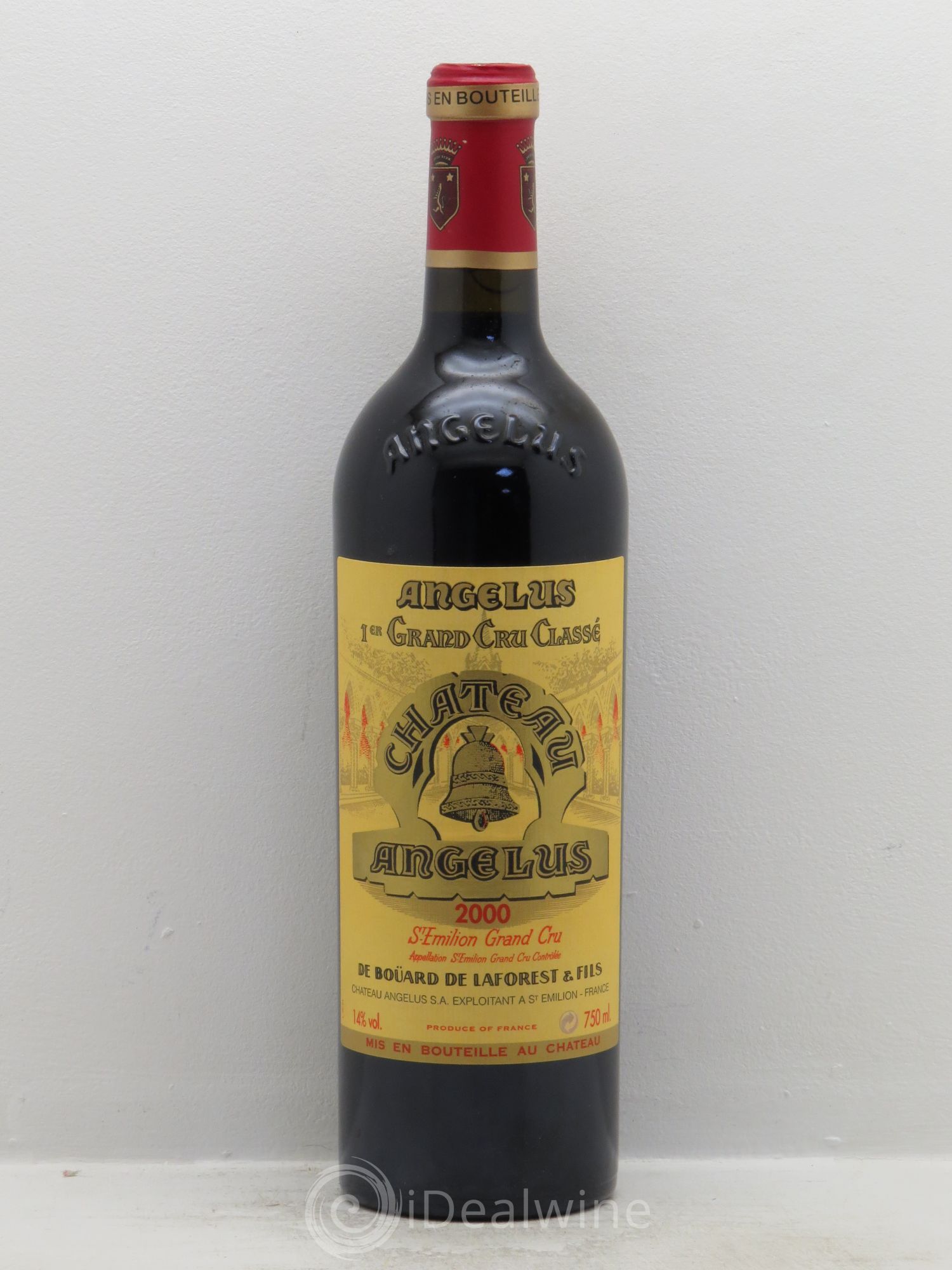 Château Angélus 1er Grand Cru Classé A 2000 - Lot de 1 bouteille - 0