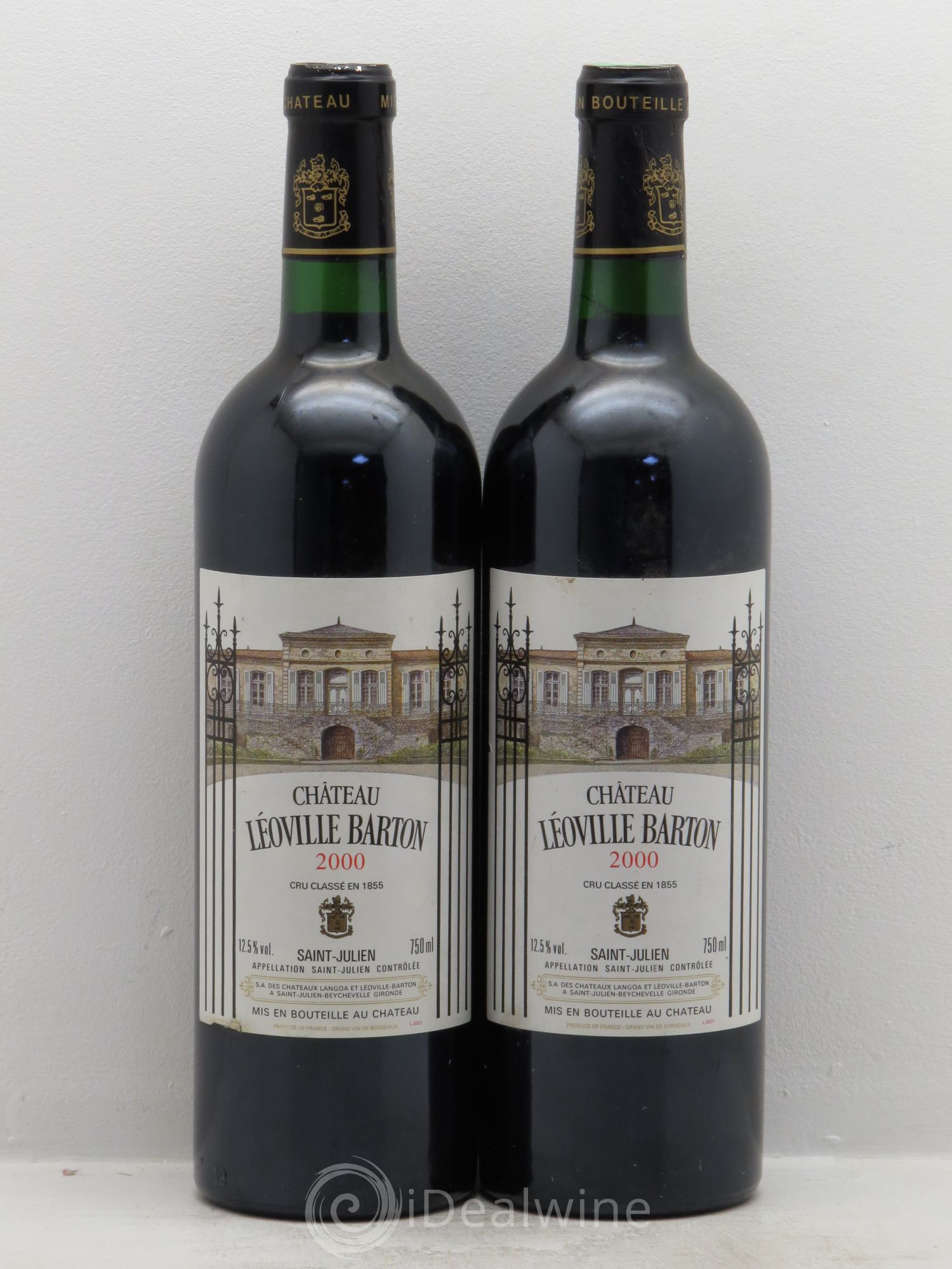 Château Léoville Barton 2ème Grand Cru Classé 2000 - Lot de 2 bouteilles - 0
