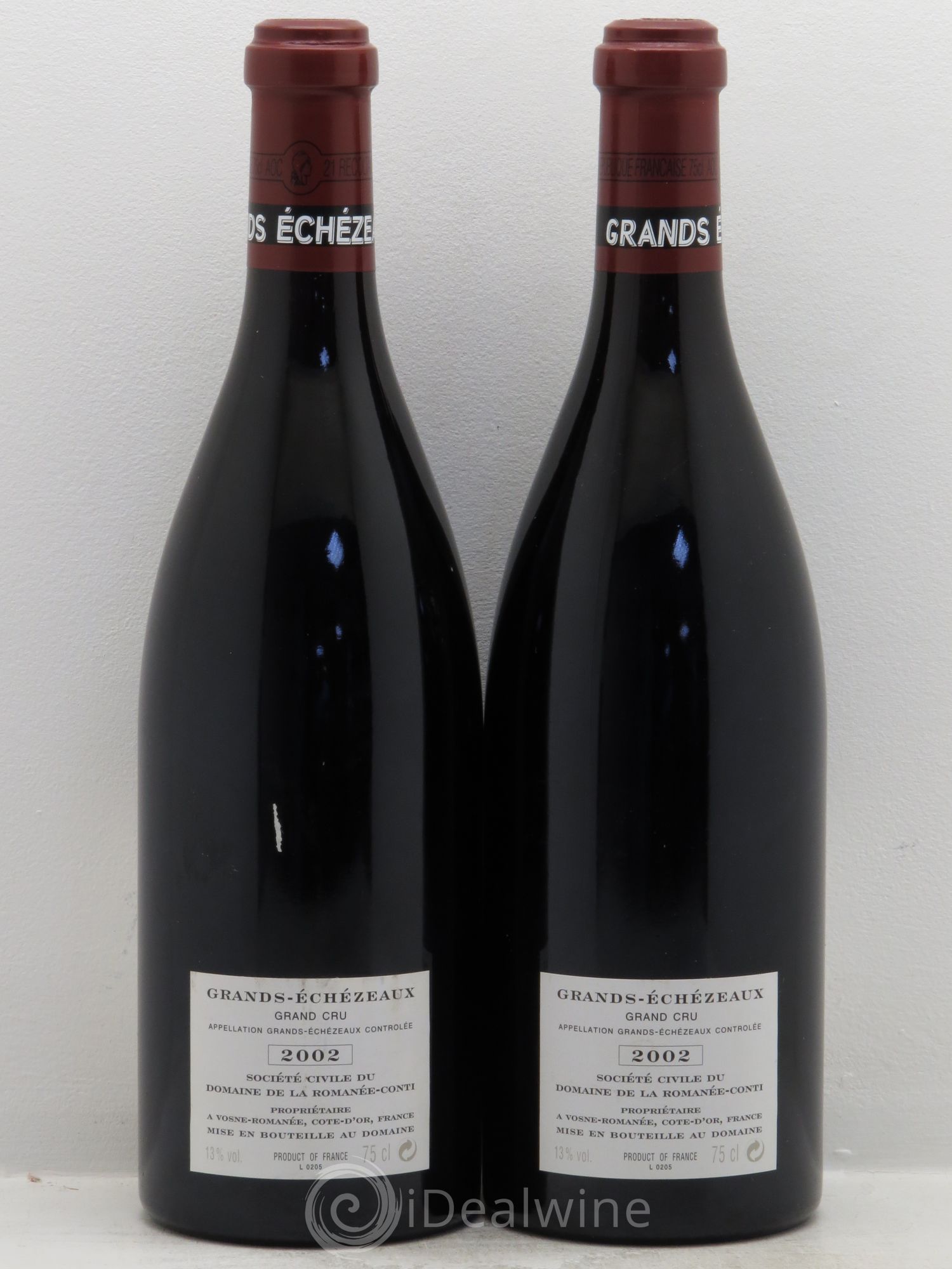 Grands-Echezeaux Grand Cru Domaine de la Romanée-Conti 2002 - Lot de 2 bouteilles - 1