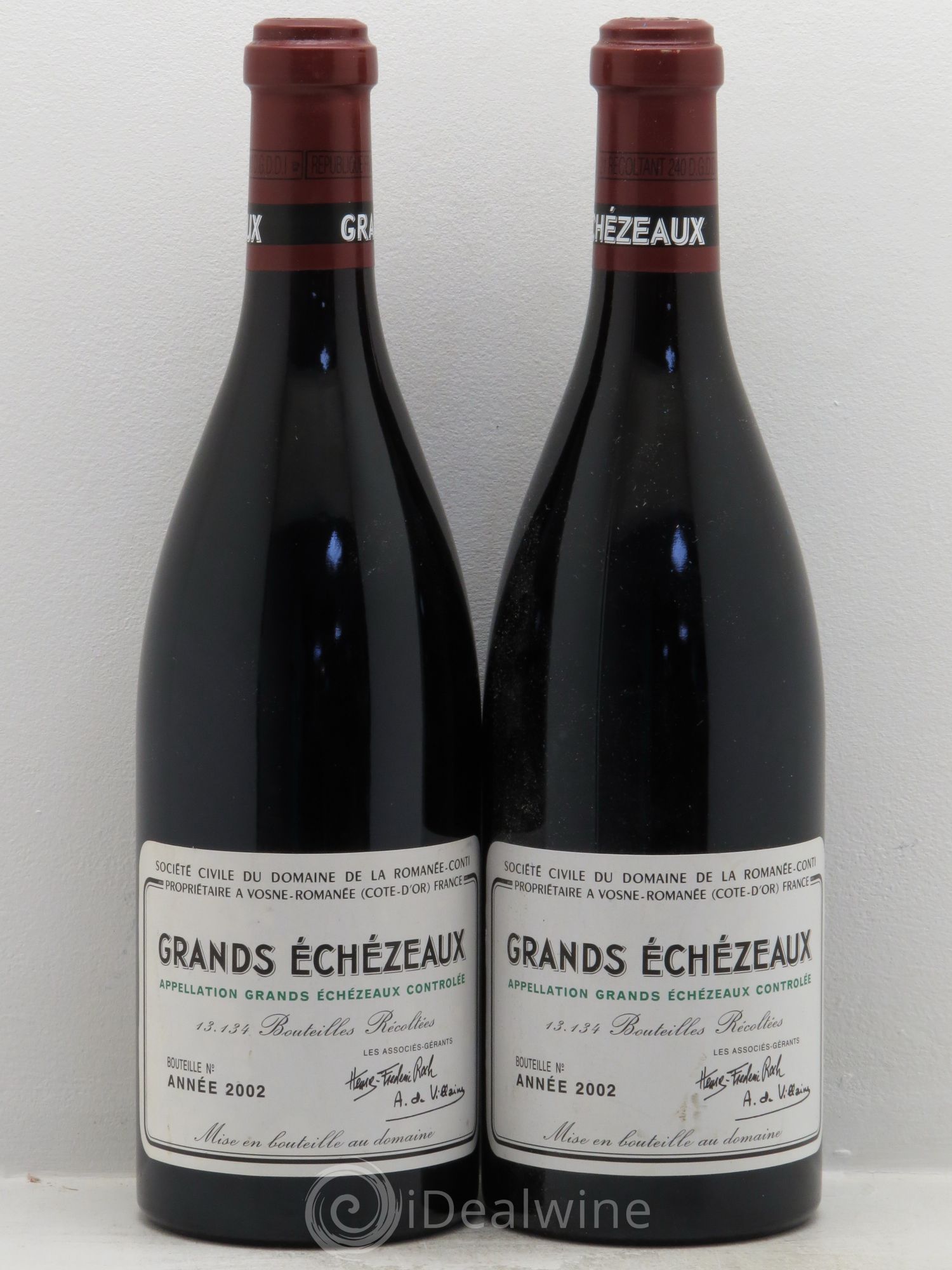 Grands-Echezeaux Grand Cru Domaine de la Romanée-Conti 2002 - Lot de 2 bouteilles - 0
