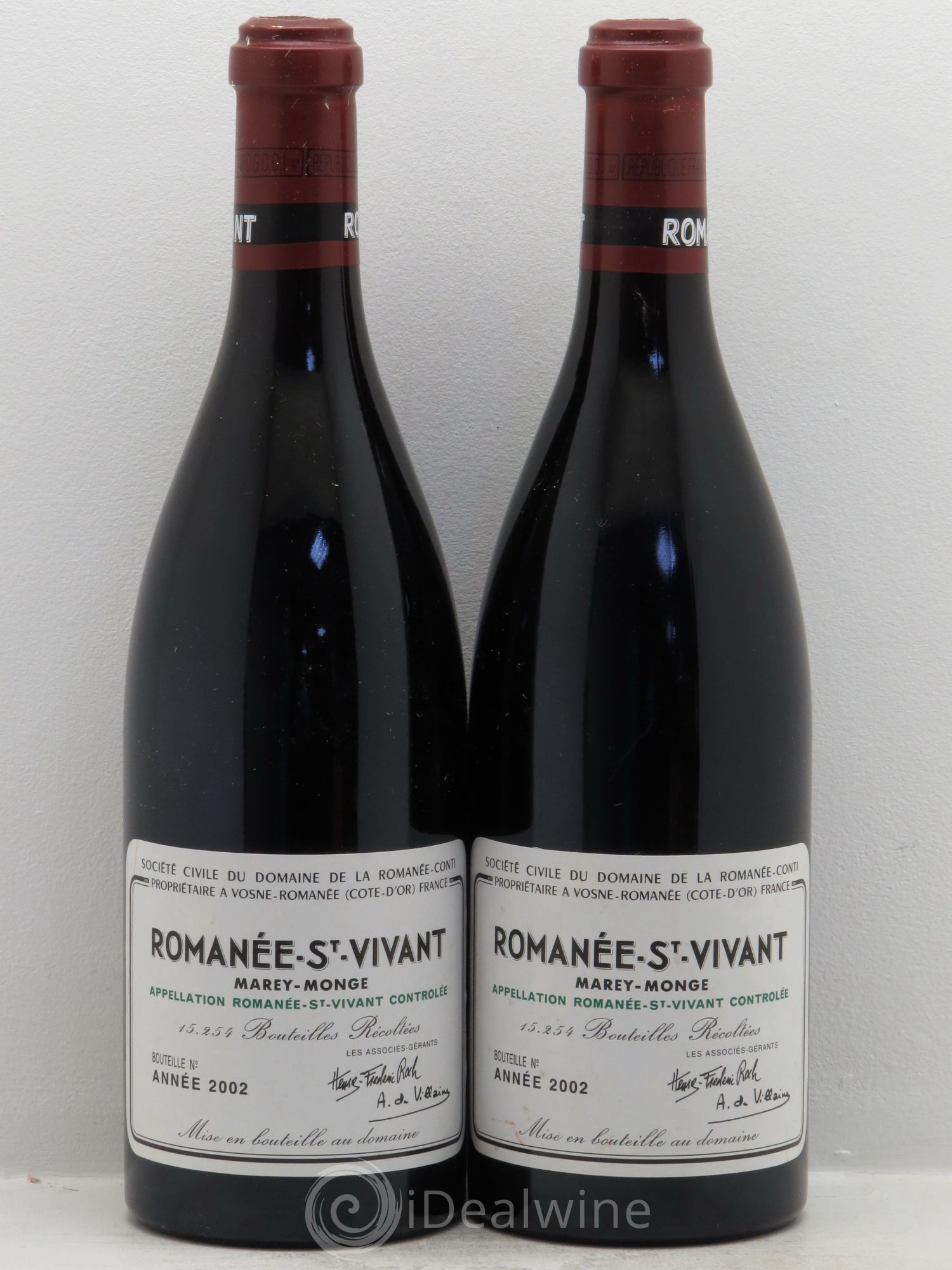 Romanée-Saint-Vivant Grand Cru Domaine de la Romanée-Conti 2002 - Lot de 2 bouteilles - 0