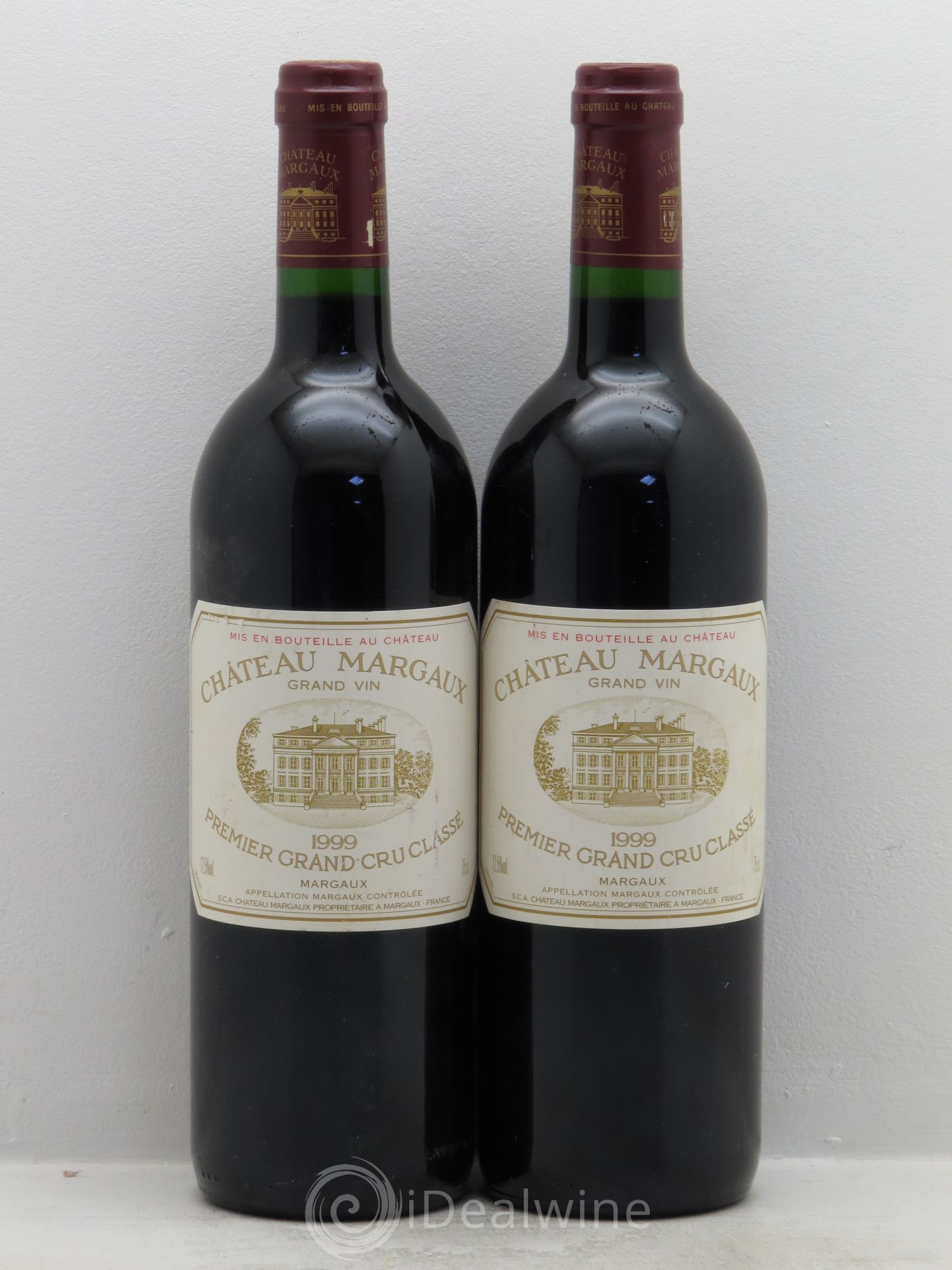 Château Margaux 1er Grand Cru Classé 1999 - Lot de 2 bouteilles - 0