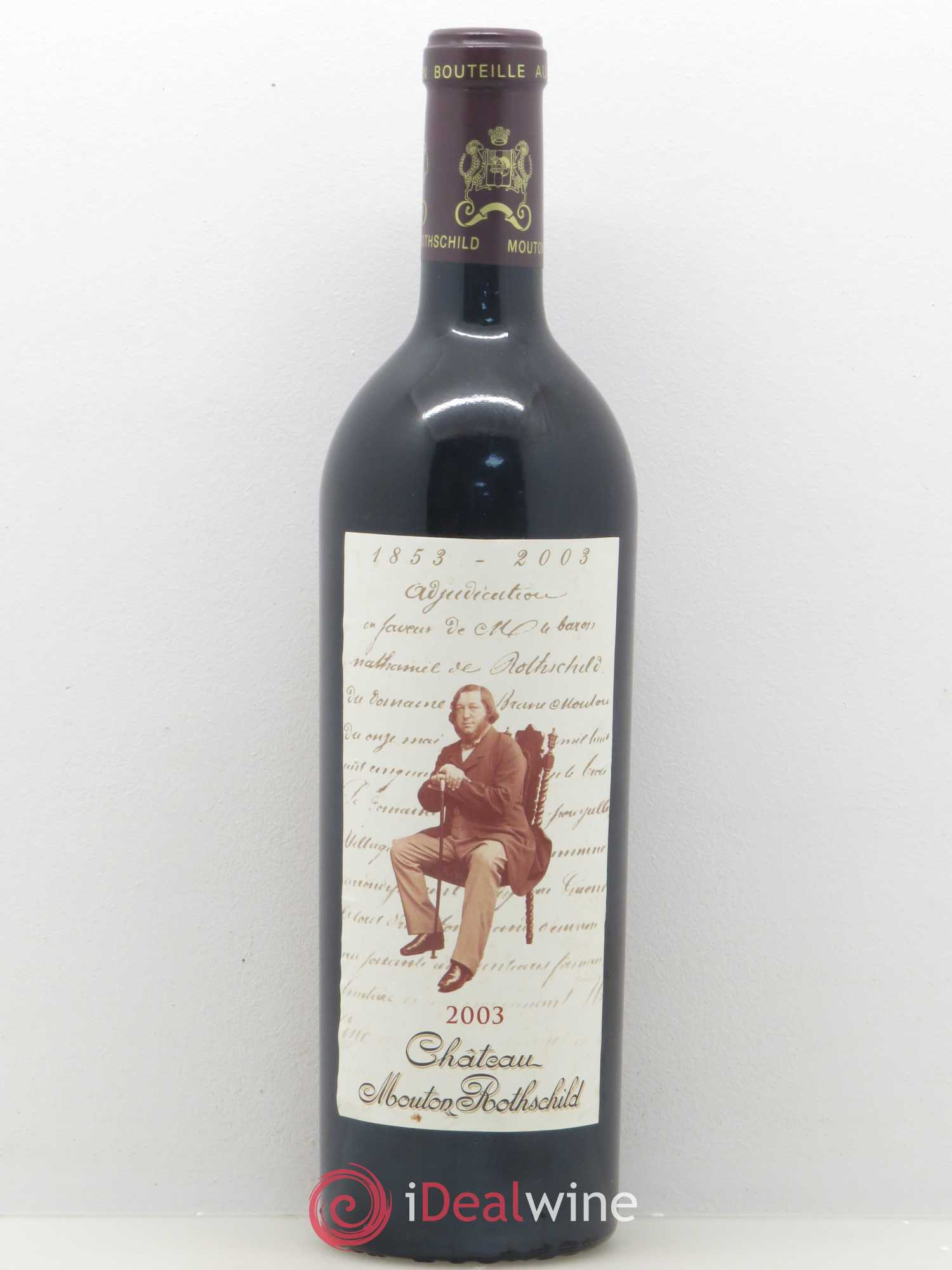 Château Mouton Rothschild 1er Grand Cru Classé 2003 - Lot de 1 bouteille - 0
