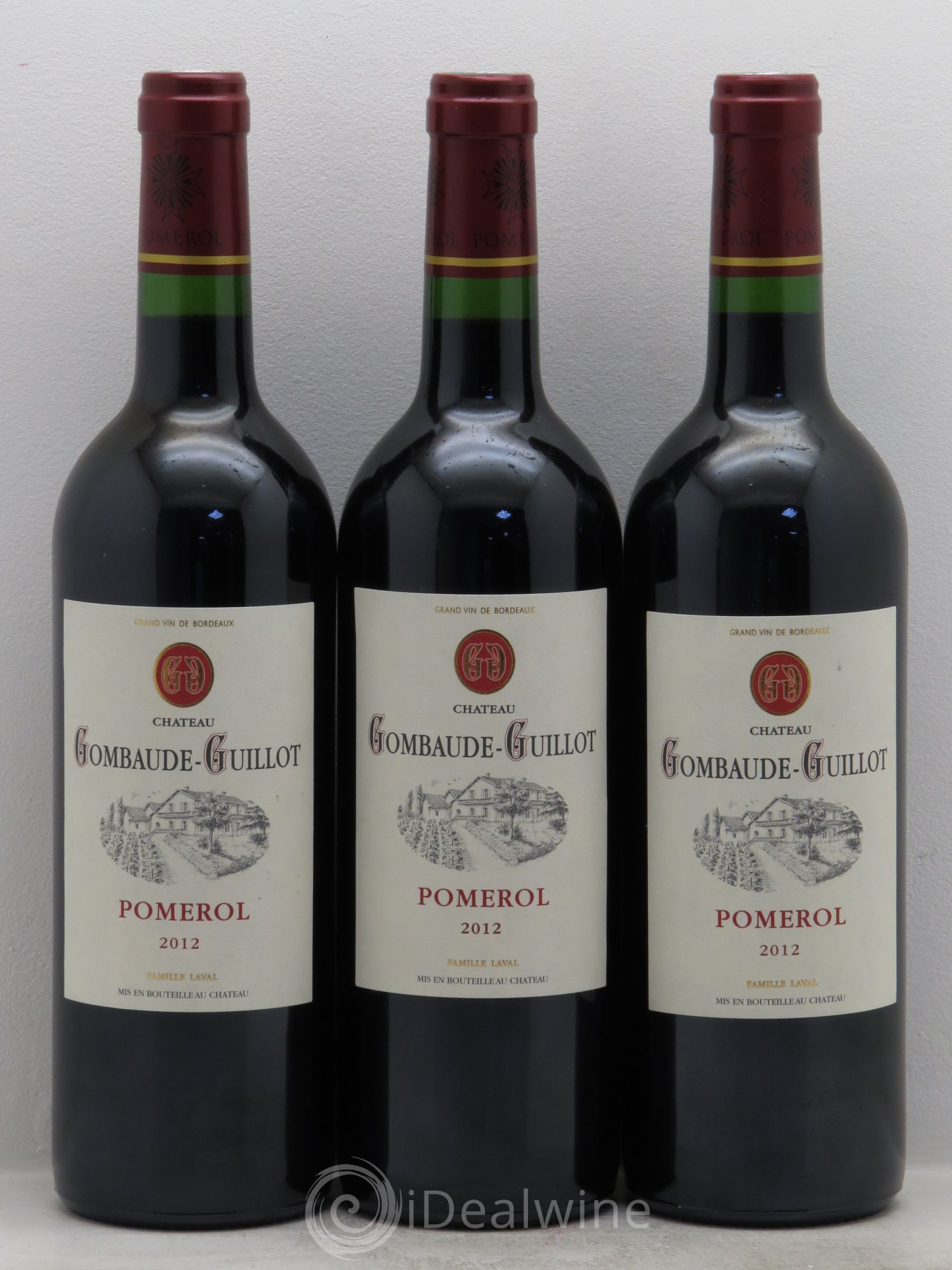 Château Gombaude Guillot 2012 - Lot de 3 bouteilles - 0