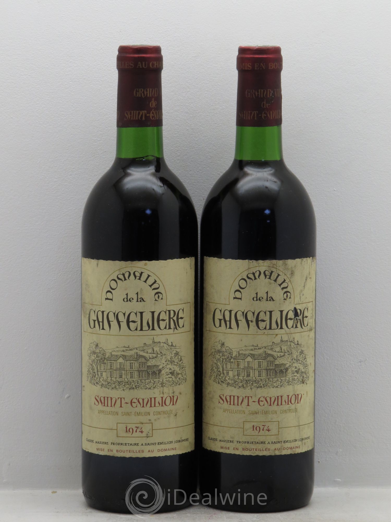 Saint-Émilion Domaine de la Gaffelière (sans prix de réserve) 1974 - Posten von 2 Flaschen - 0