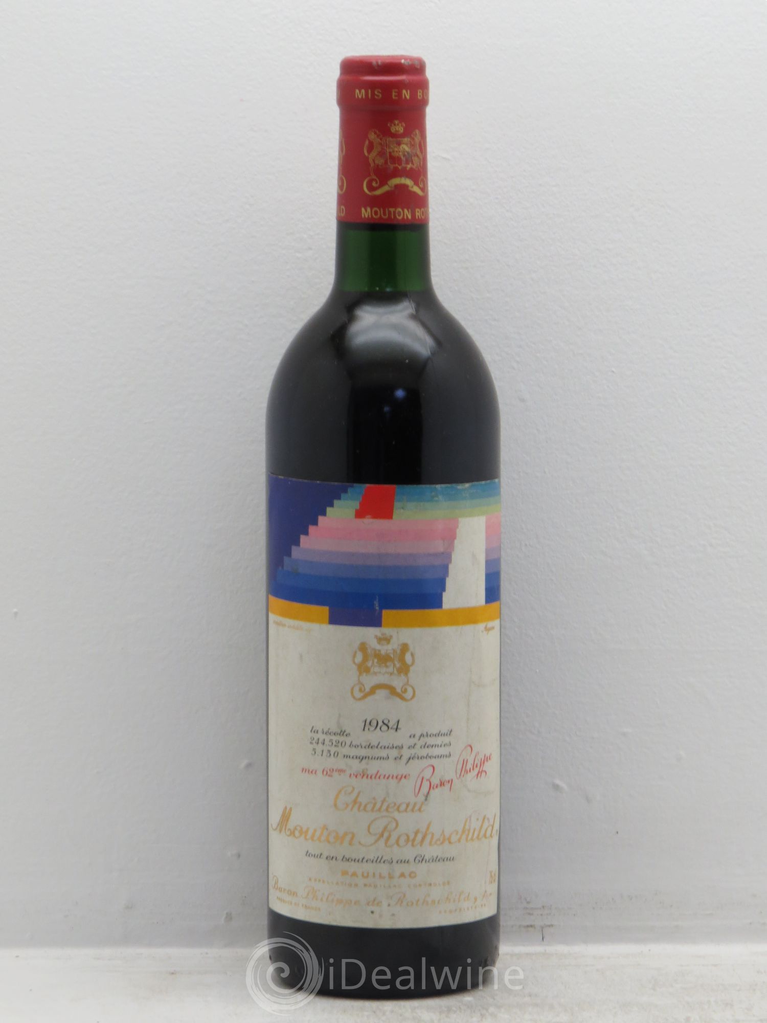 Château Mouton Rothschild 1er Grand Cru Classé 1984 - Lot de 1 bouteille - 0