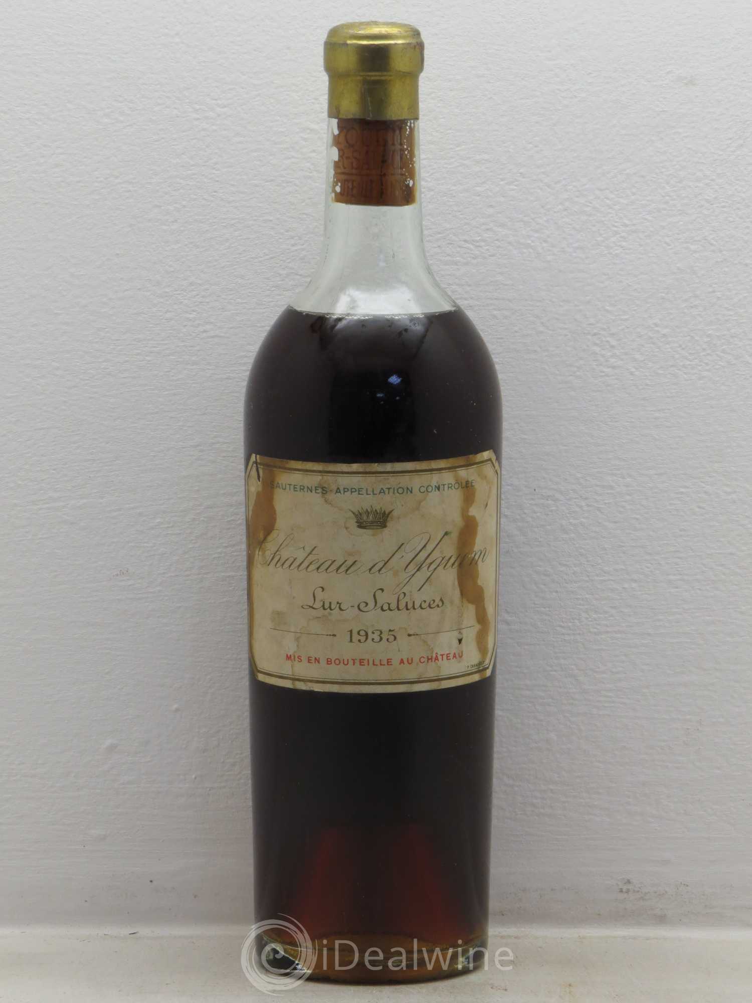 Château d' Yquem 1er Cru Classé Supérieur 1935 - Lotto di 1 bottiglia - 0