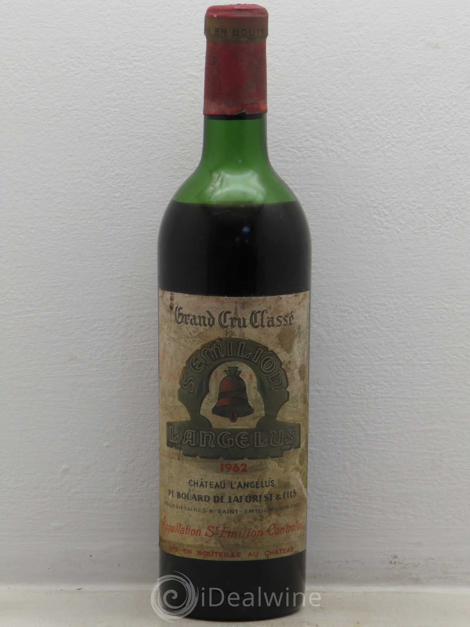 Château Angélus 1er Grand Cru Classé A (sans prix de réserve) 1962 - Lot de 1 bouteille - 0