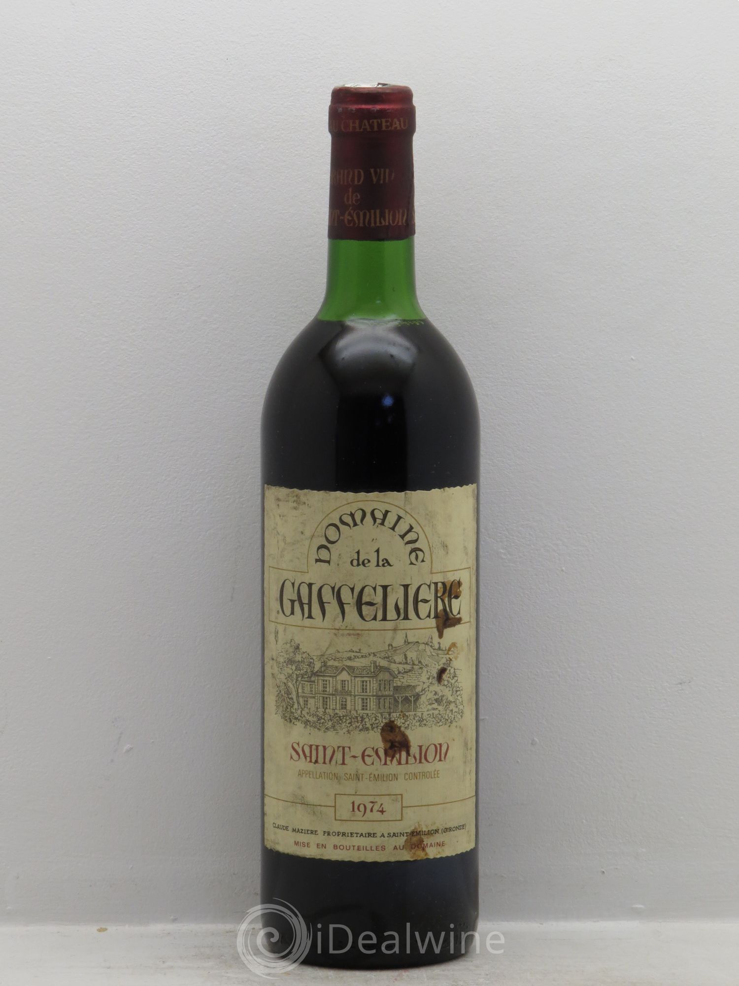 Saint-Émilion Domaine de la Gaffelière 1974 - Lot de 1 bouteille - 0
