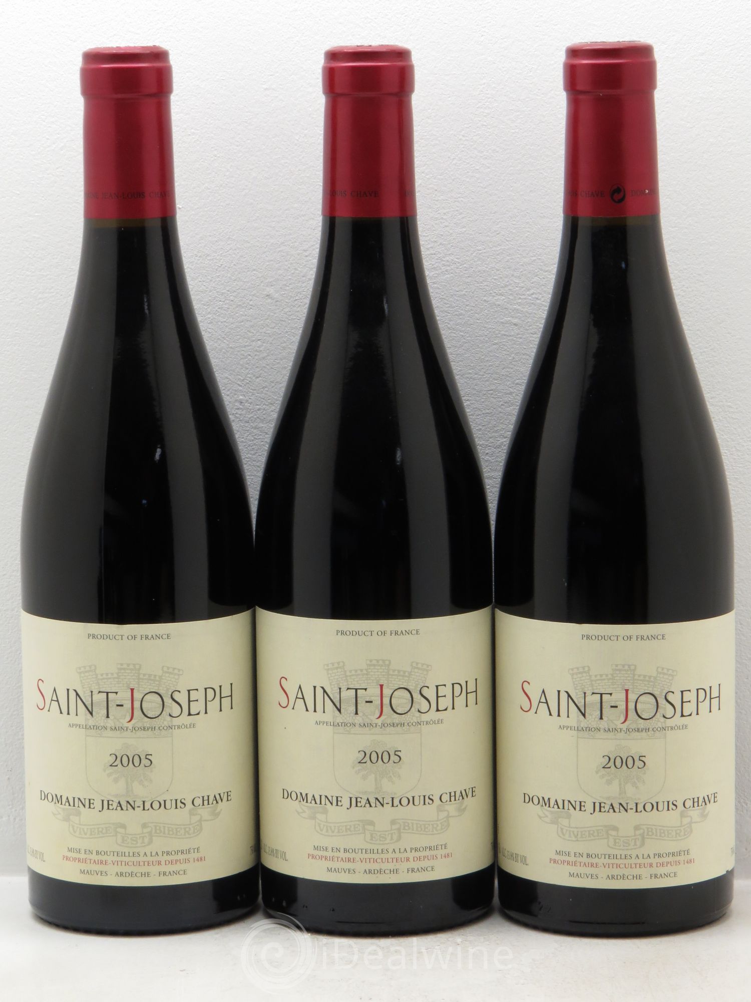 Saint-Joseph Jean-Louis Chave 2005 - Lot de 3 bouteilles - 0