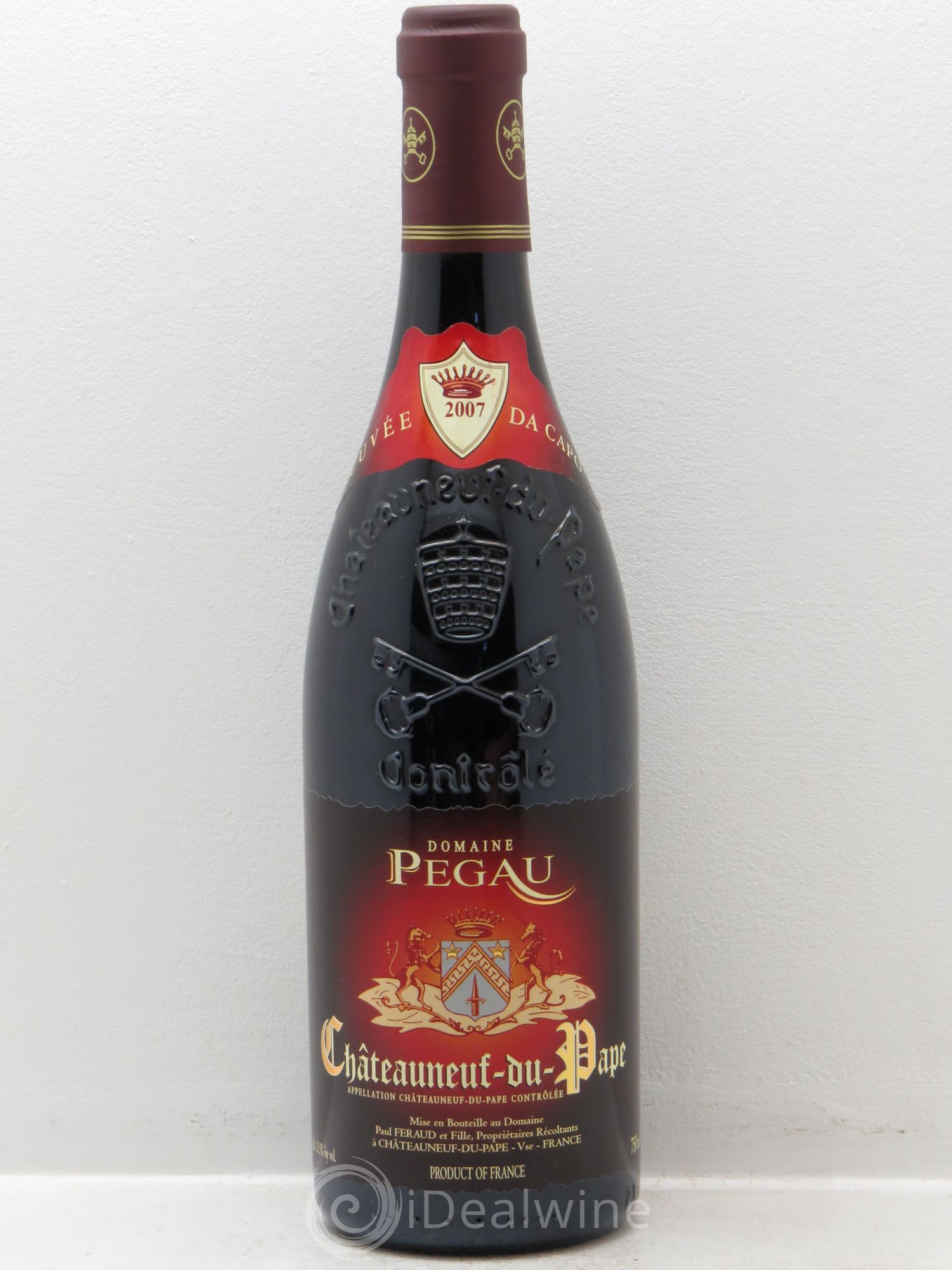 Châteauneuf-du-Pape Domaine du Pégau Cuvée Da Capo Paul et Laurence Féraud 2007 - Lot de 1 bouteille - 0