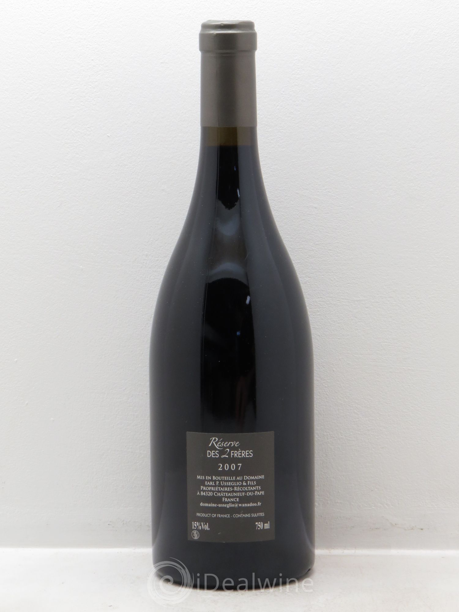 Châteauneuf-du-Pape Réserve des 2 frères Pierre Usseglio & Fils 2007 - Lot de 1 bouteille - 1
