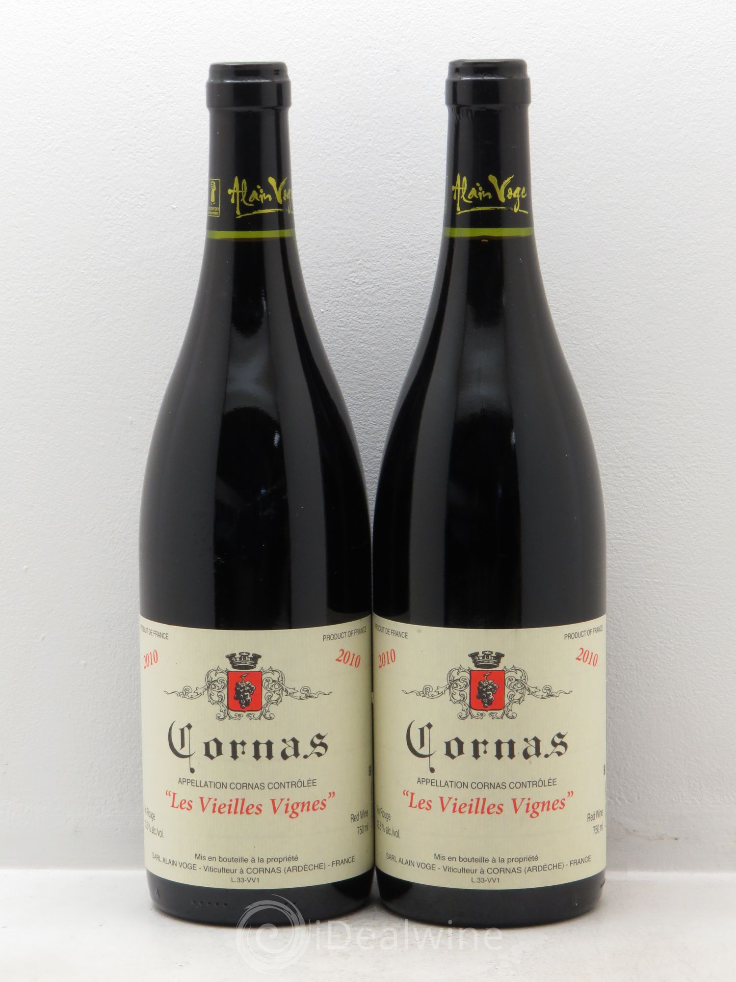 Cornas Les Vieilles Vignes Alain Voge (Domaine) 2010 - Lot de 2 bouteilles - 0