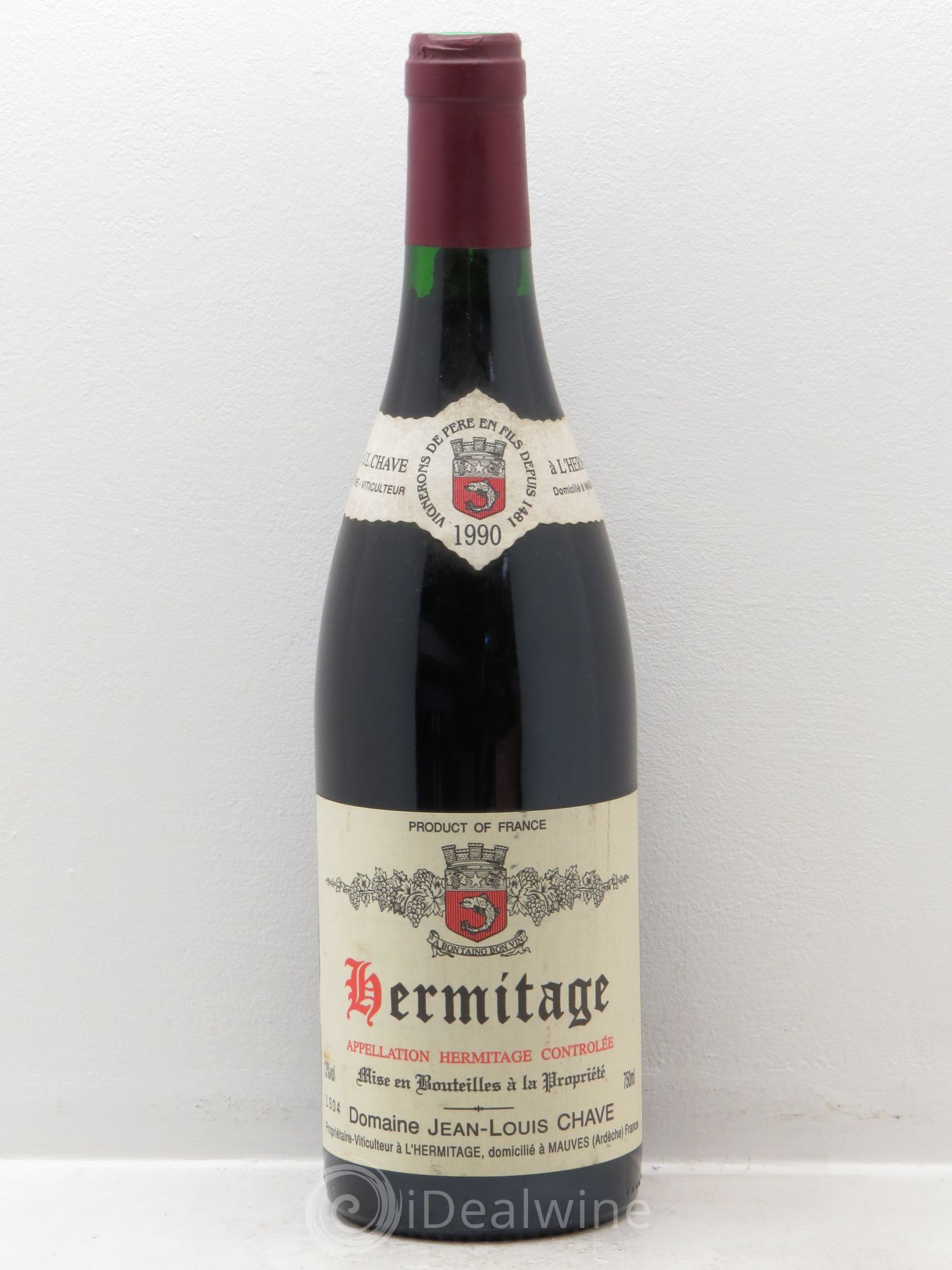 Hermitage Jean-Louis Chave 1990 - Lot de 1 bouteille - 0