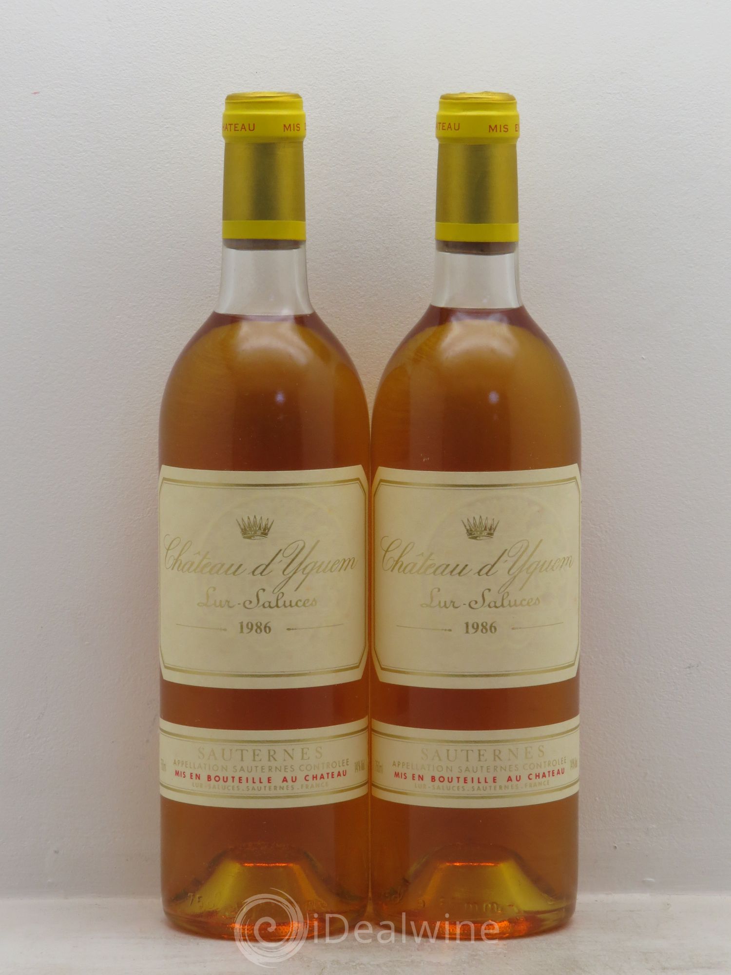 Château d' Yquem 1er Cru Classé Supérieur 1986 - Lotto di 2 bottiglie - 0