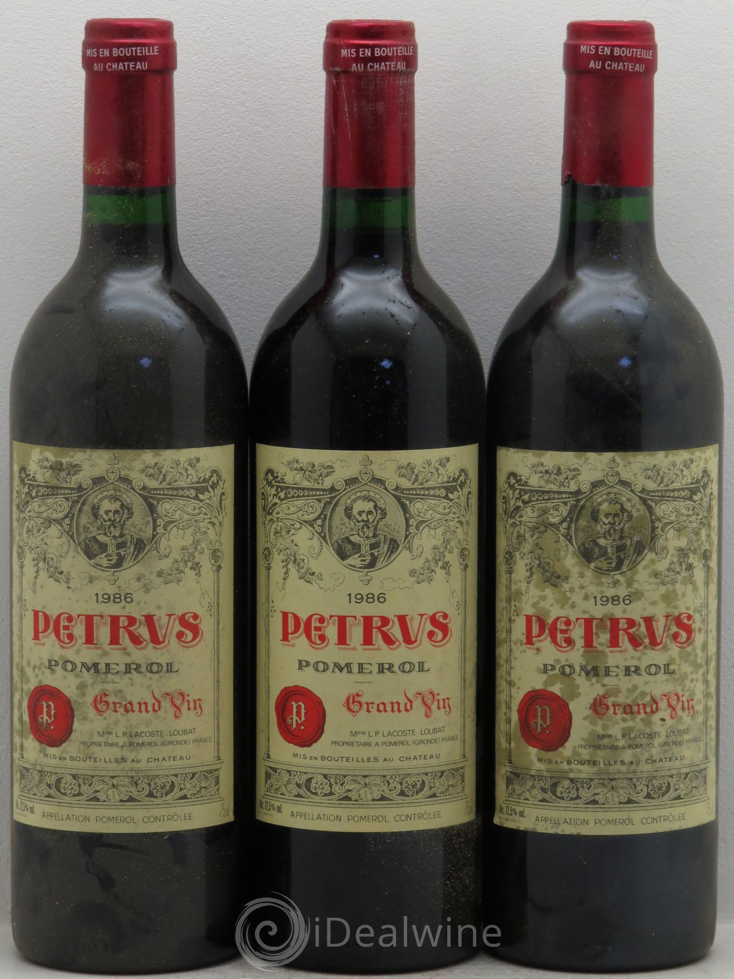 Petrus 1986 - Posten von 3 Flaschen - 0