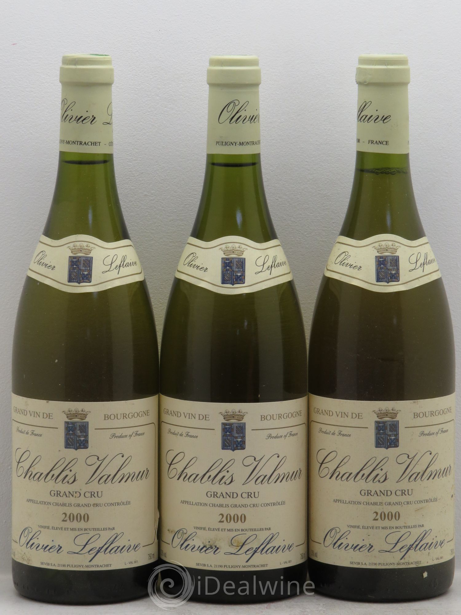 Chablis Grand Cru Olivier Leflaive 2000 - Lot de 3 bouteilles - 0