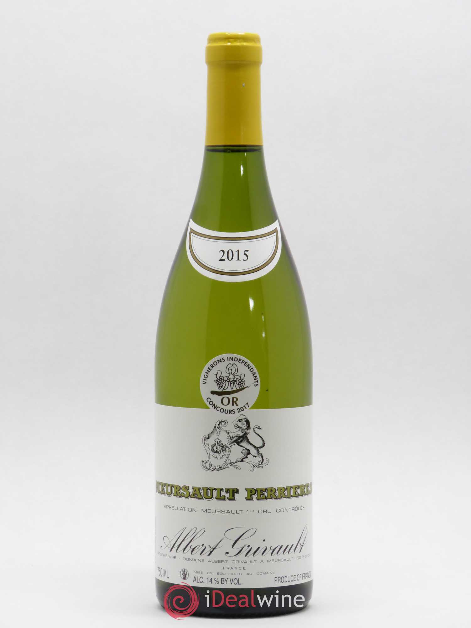 Meursault 1er Cru Perrières Albert Grivault 2015 - Lot de 1 bouteille - 0