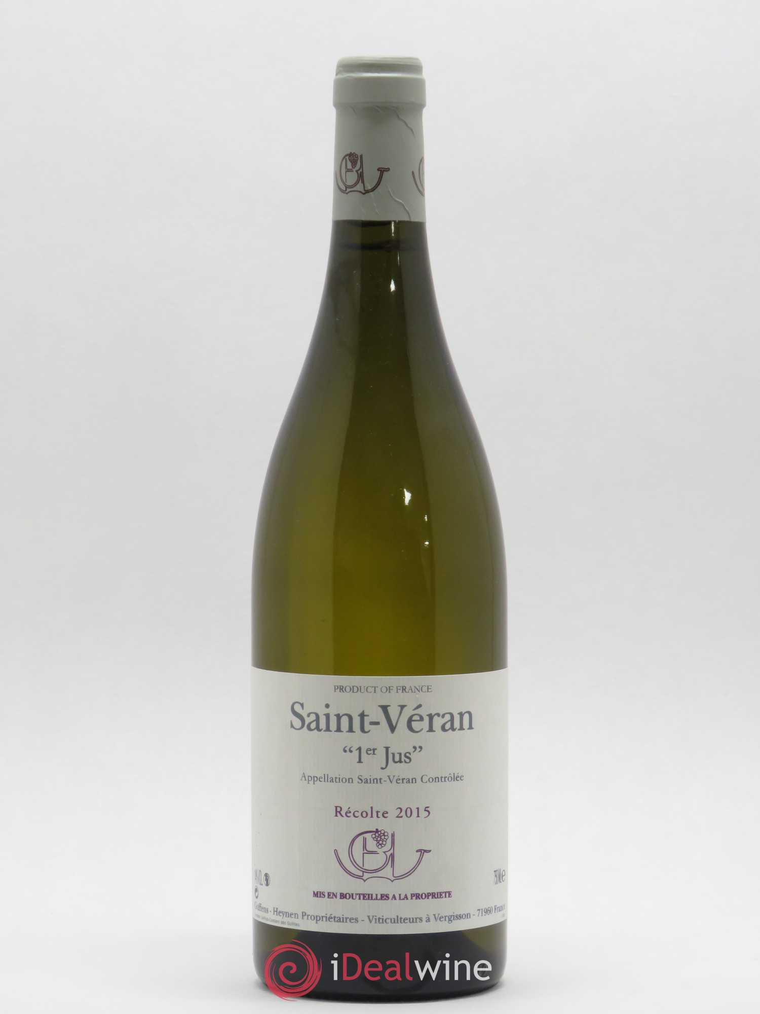 Saint-Véran 1er Jus Guffens-Heynen 2015 - Lot de 1 bouteille - 0