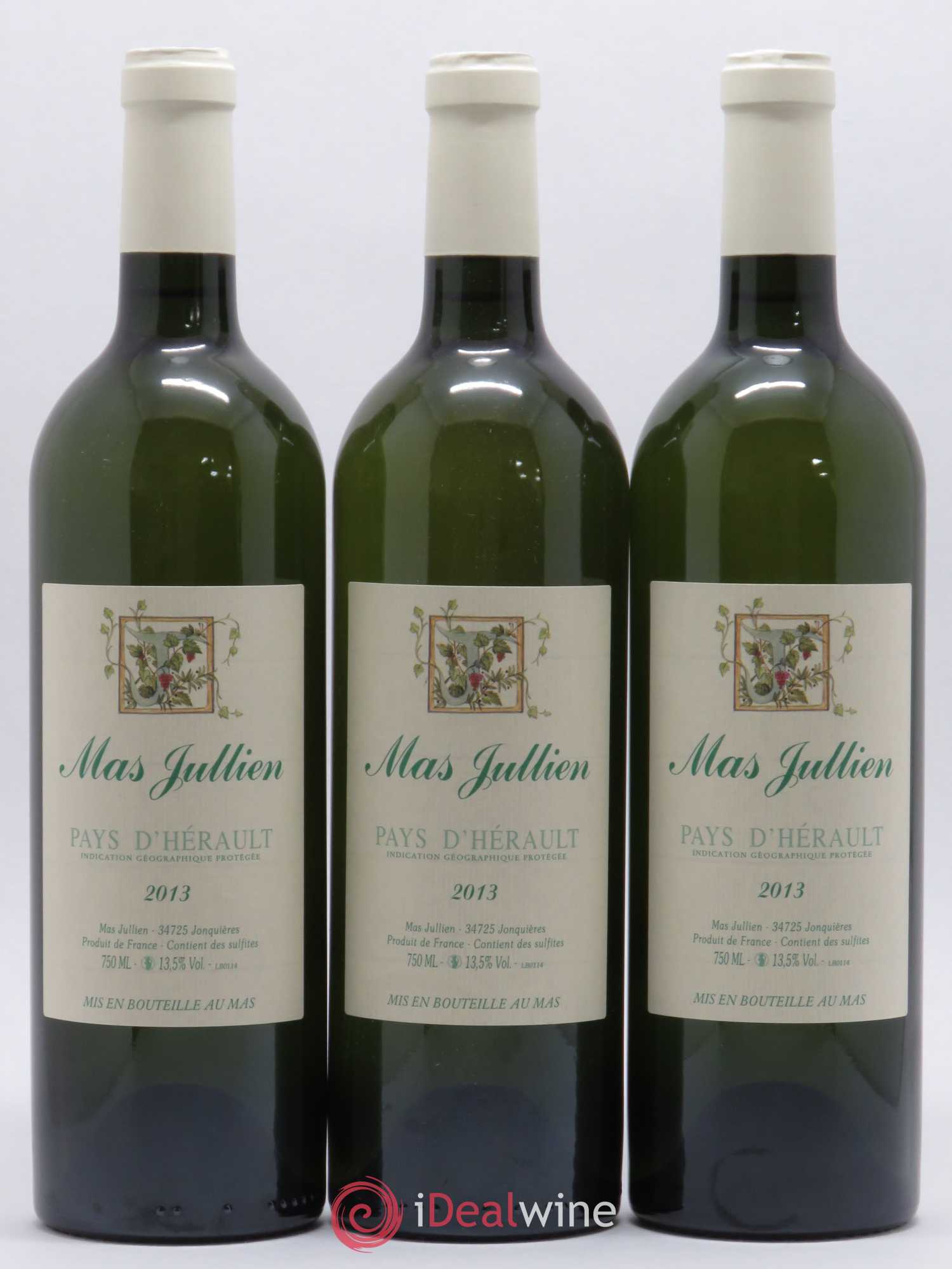 Pays d'Hérault Mas Jullien Olivier Jullien 2013 - Lot de 3 bouteilles - 0