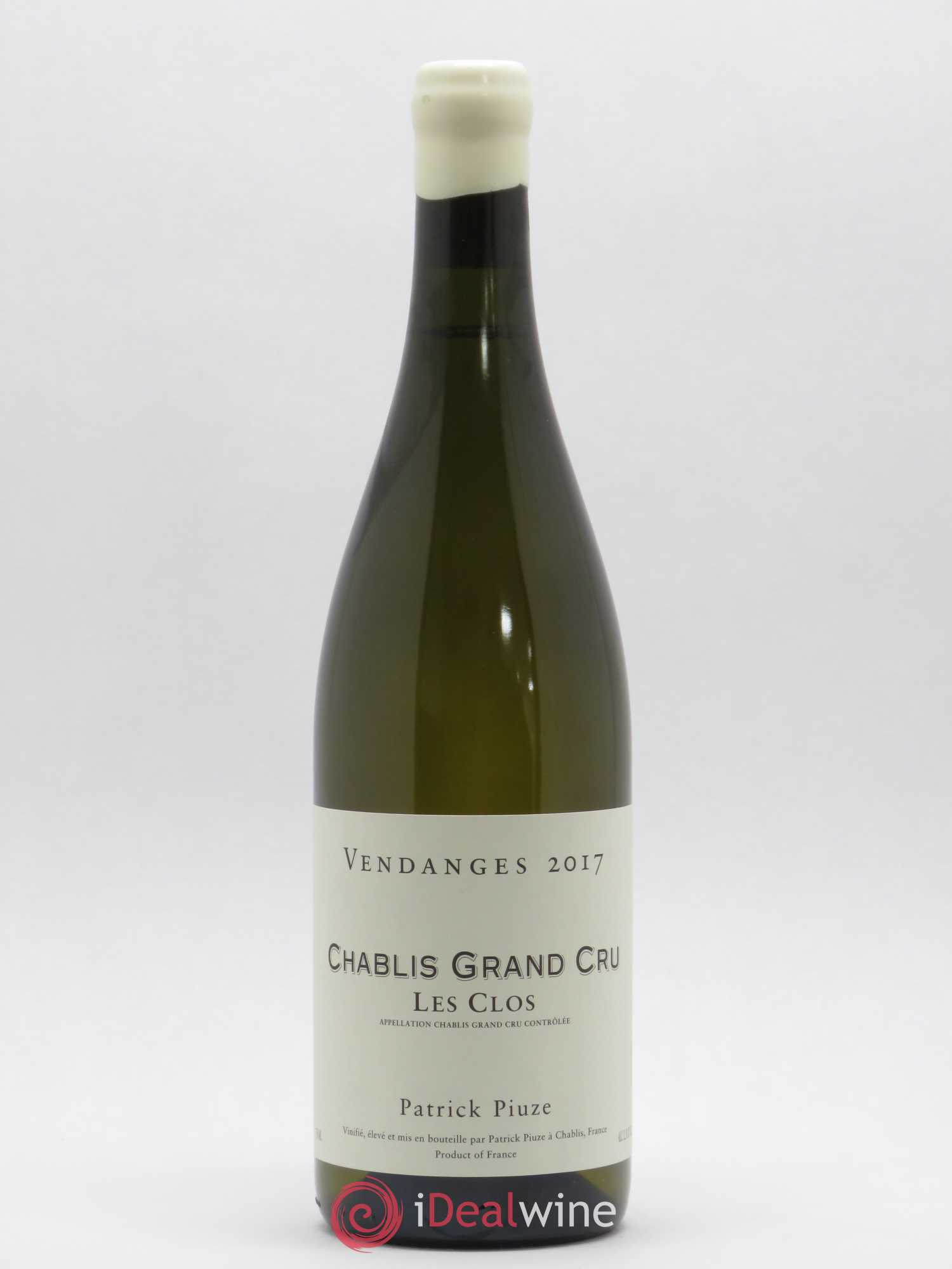 Chablis Grand Cru Les Clos Patrick Piuze (Domaine) 2017 - Posten von 1 Flasche - 0