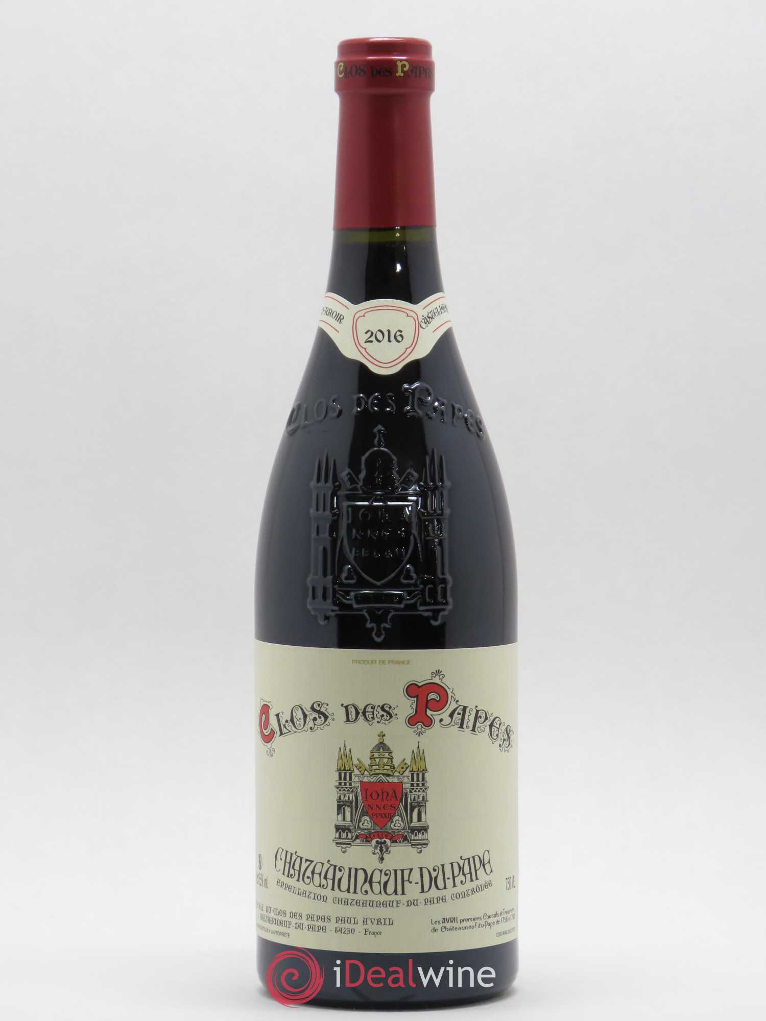 Châteauneuf-du-Pape Clos des Papes - Paul Avril 2016 - Lot de 1 bouteille - 0