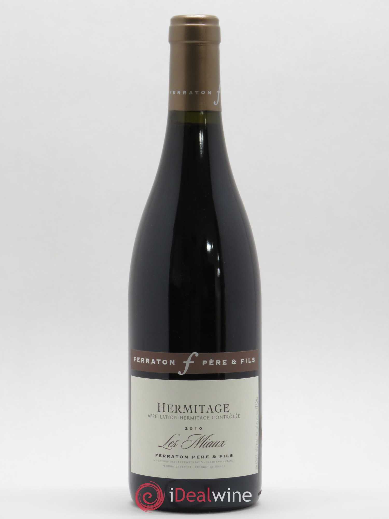 Hermitage Les Miaux Ferraton Père et Fils (Domaine) 2010 - Lot de 1 bouteille - 0