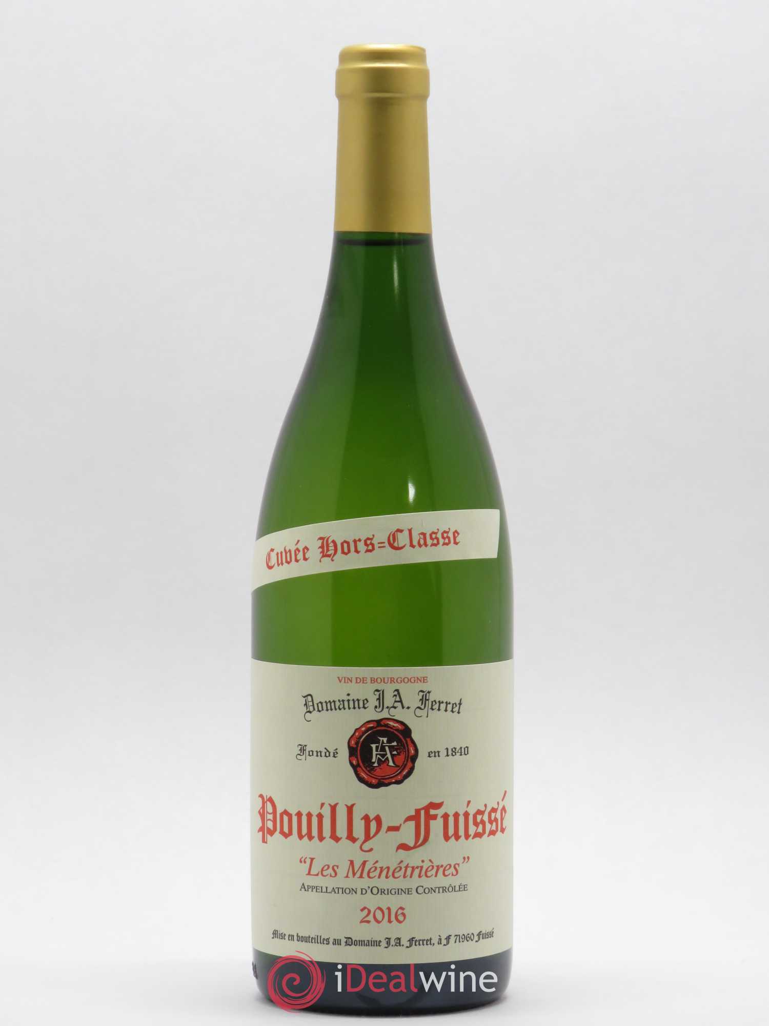 Pouilly-Fuissé Les Ménétrières cuvée Hors Classe Ferret 2016 - Posten von 1 Flasche - 0