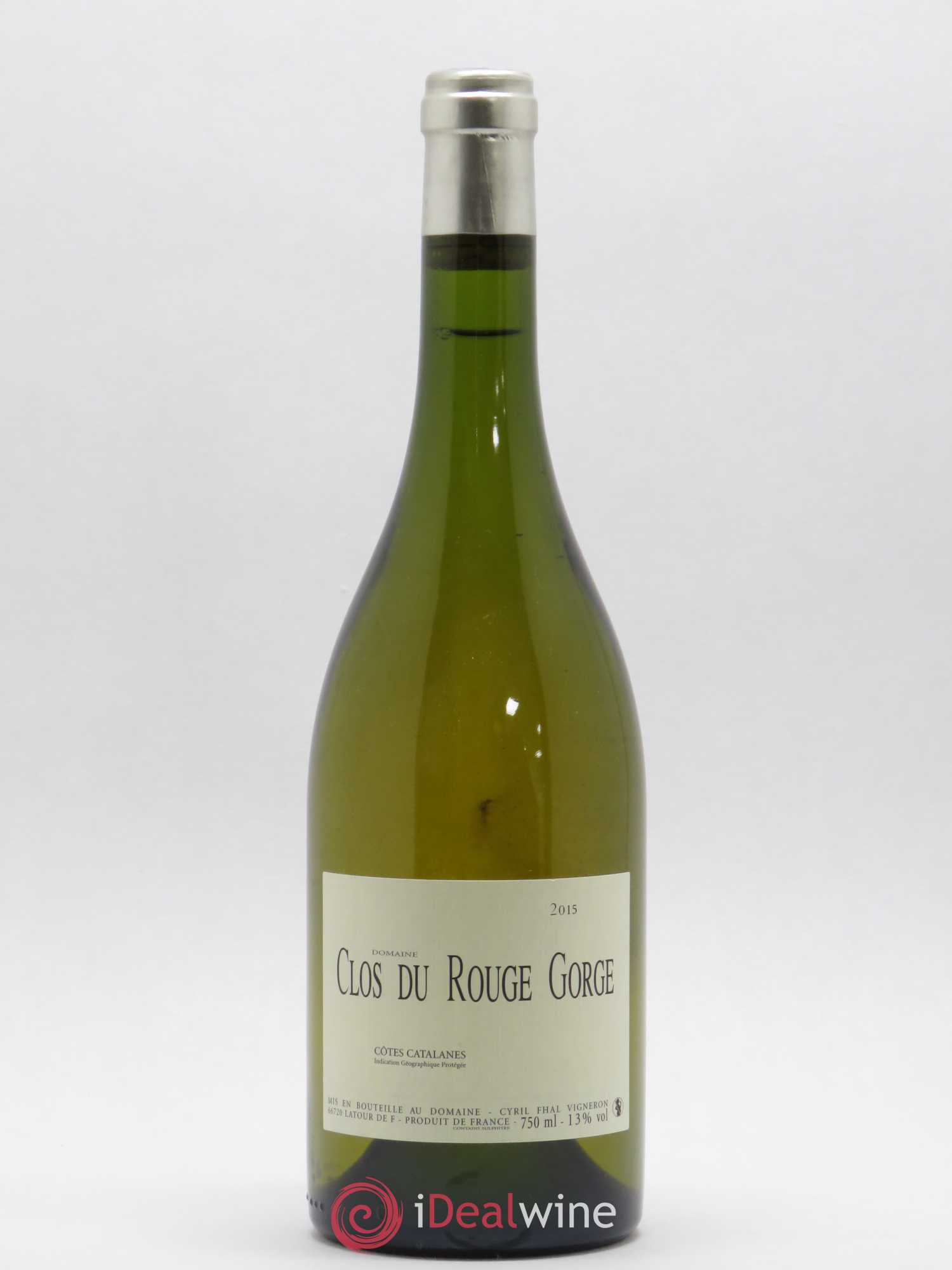 Côtes Catalanes Clos du Rouge Gorge Cyril Fhal 2015 - Lot de 1 bouteille - 0