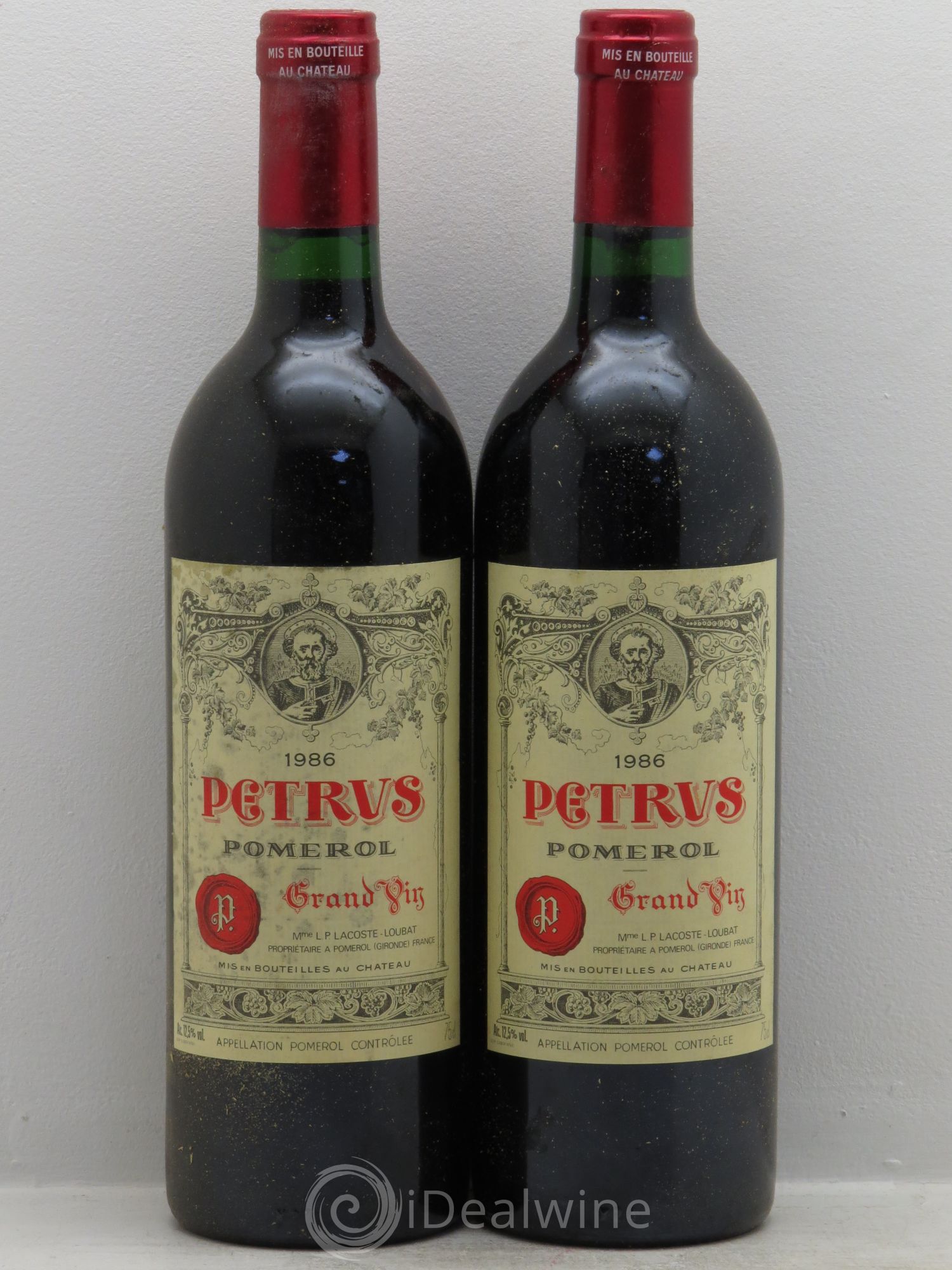 Petrus 1986 - Lot de 2 bouteilles - 0
