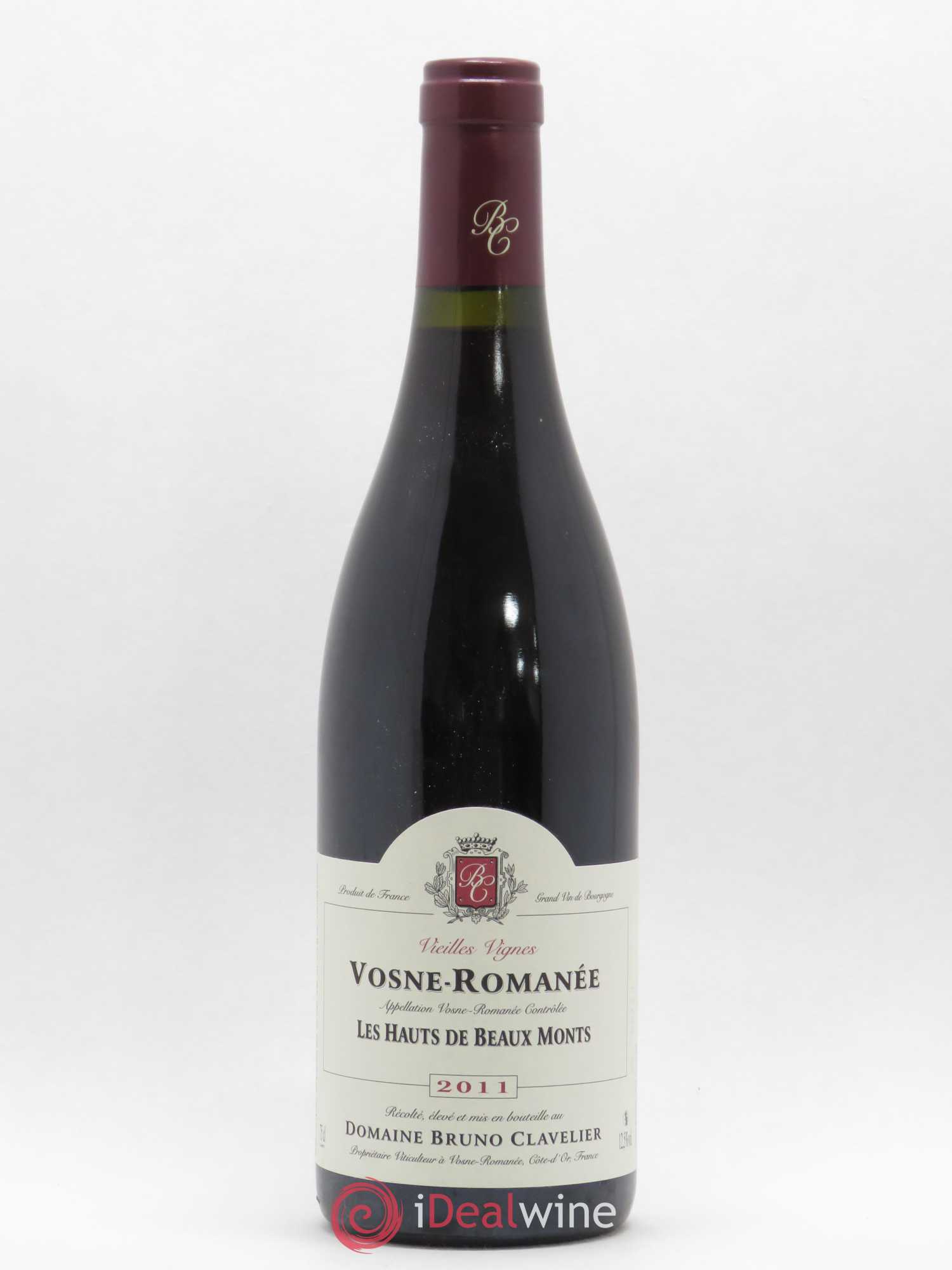 Vosne-Romanée Les Hauts de Beaumonts vieilles vignes Bruno Clavelier 2011 - Posten von 1 Flasche - 0