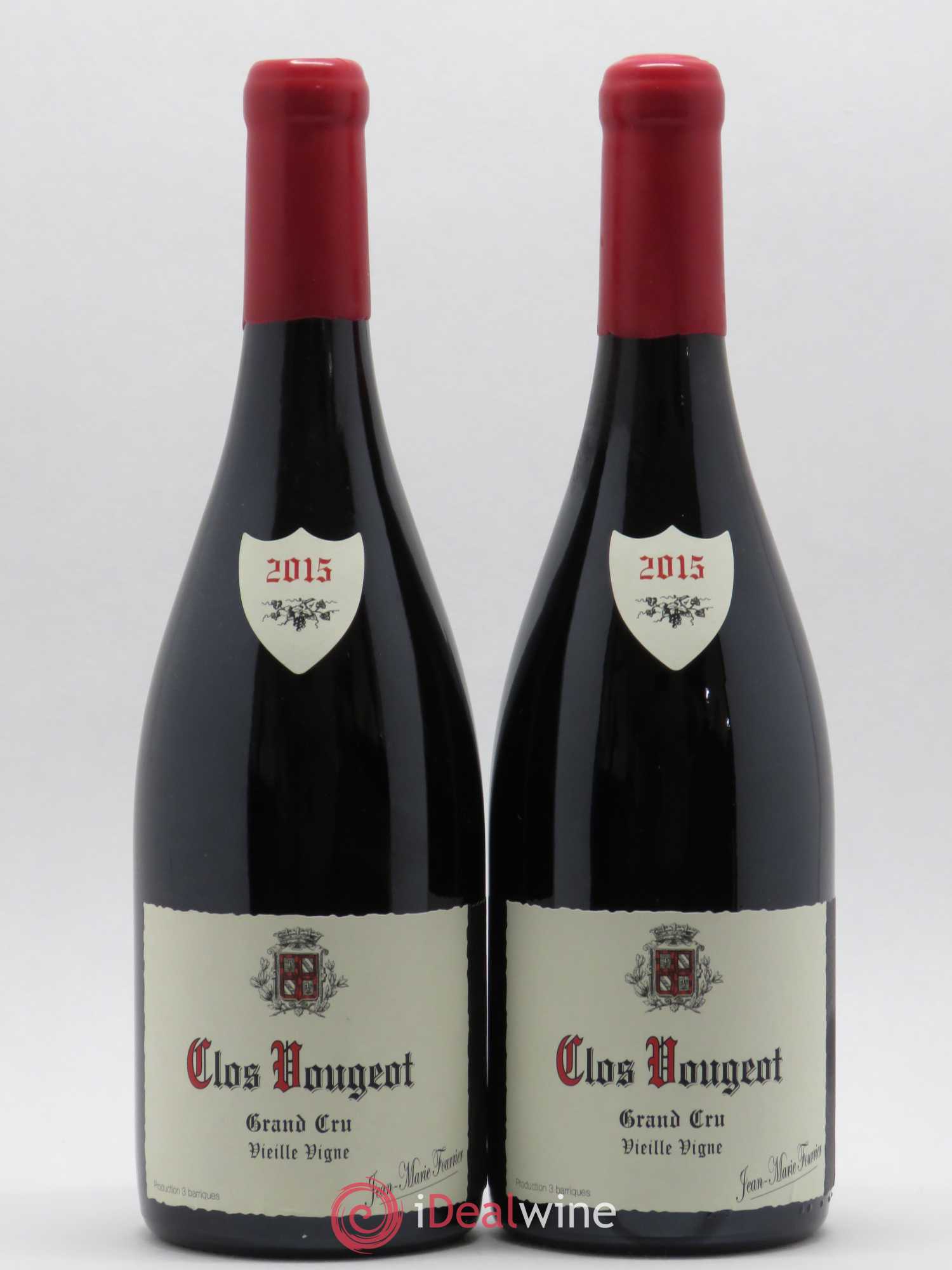 Clos de Vougeot Grand Cru Vieilles Vignes Fourrier 2015 - Posten von 2 Flaschen - 0