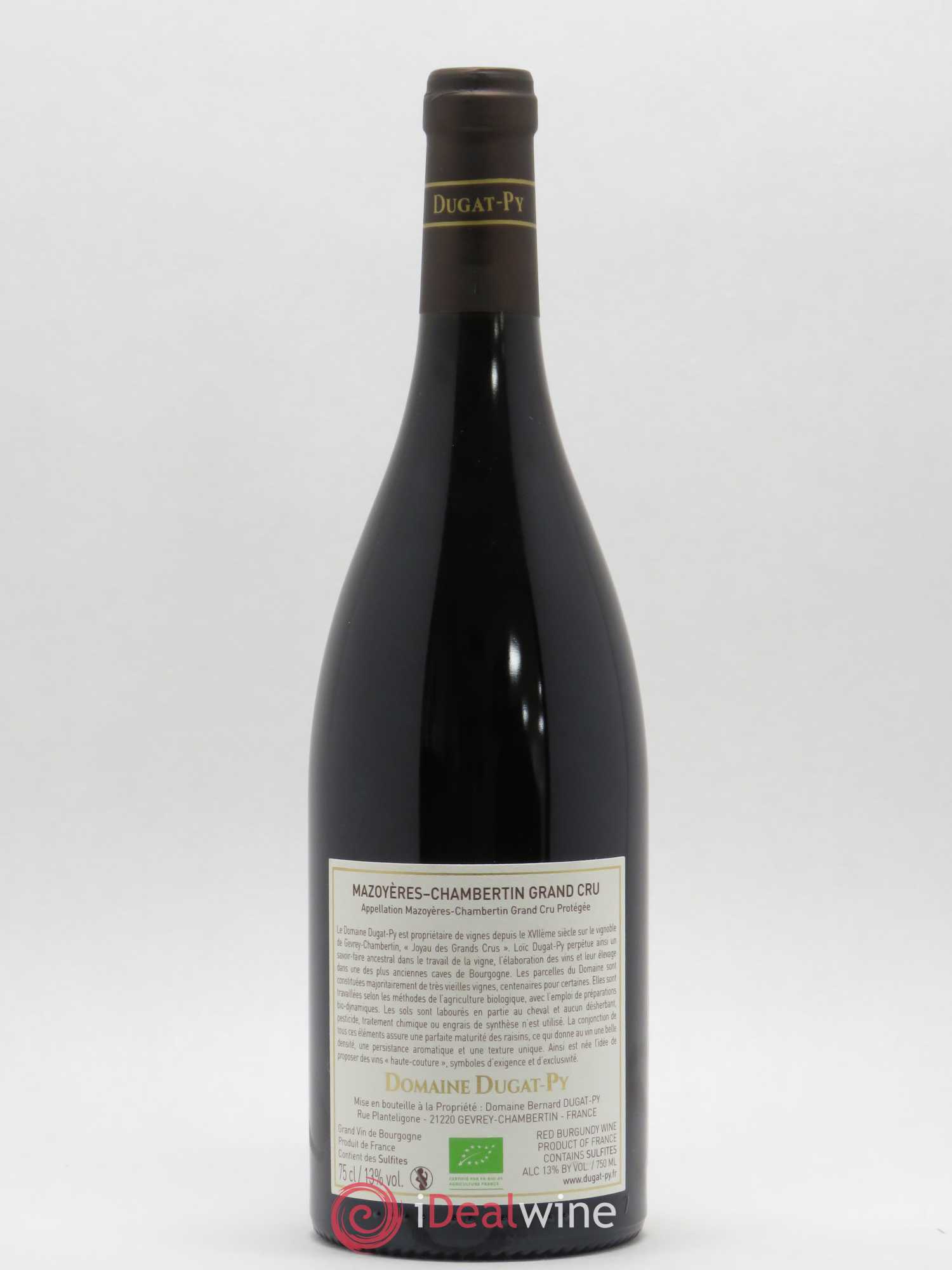 Mazoyères-Chambertin Grand Cru Dugat-Py 2016 - Lot de 1 bouteille - 1