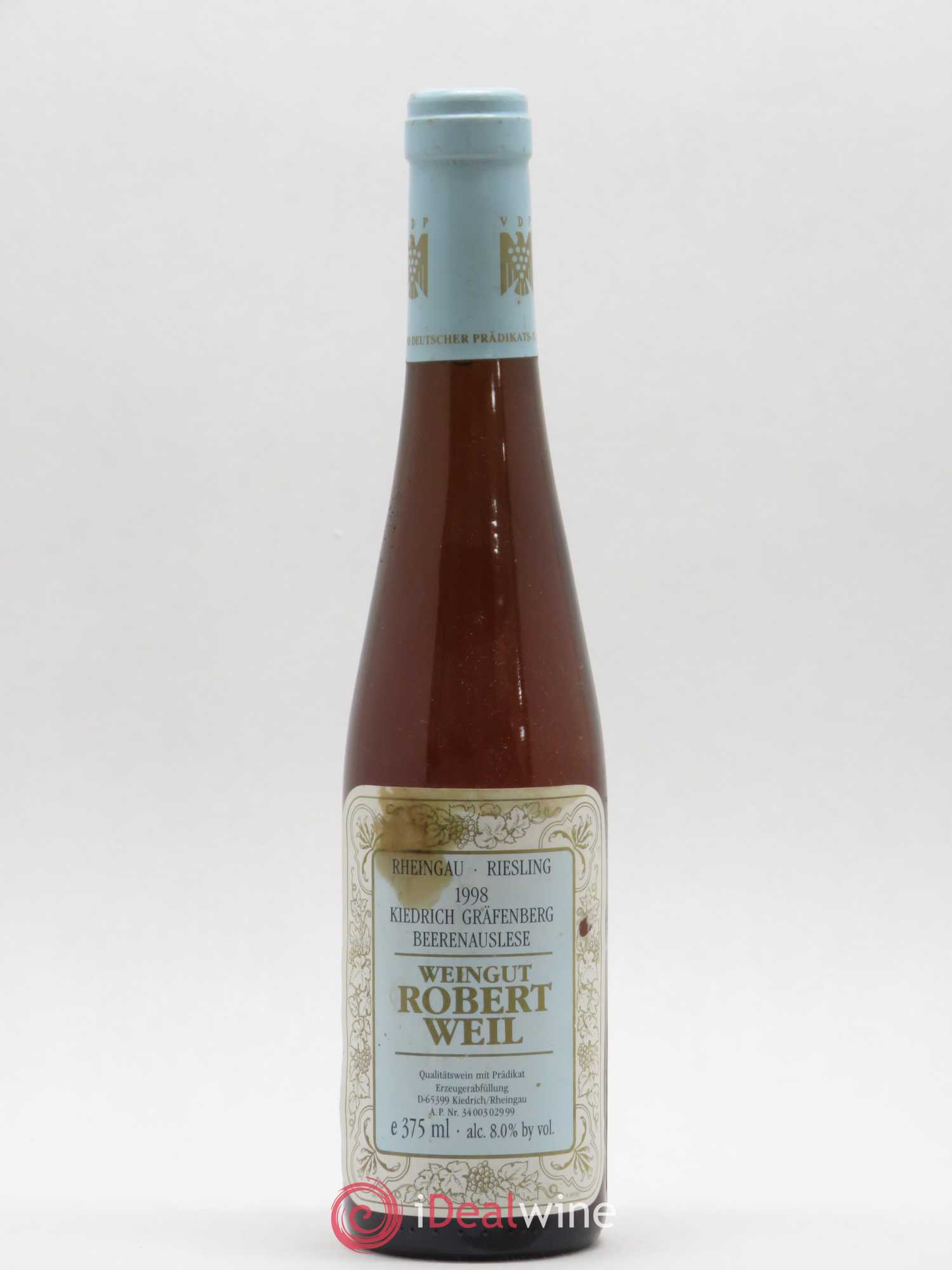 Riesling Kiedrich Gräfenberg Beerenauslese Weil 1998 - Posten von 1 Demi-Flasche - 0