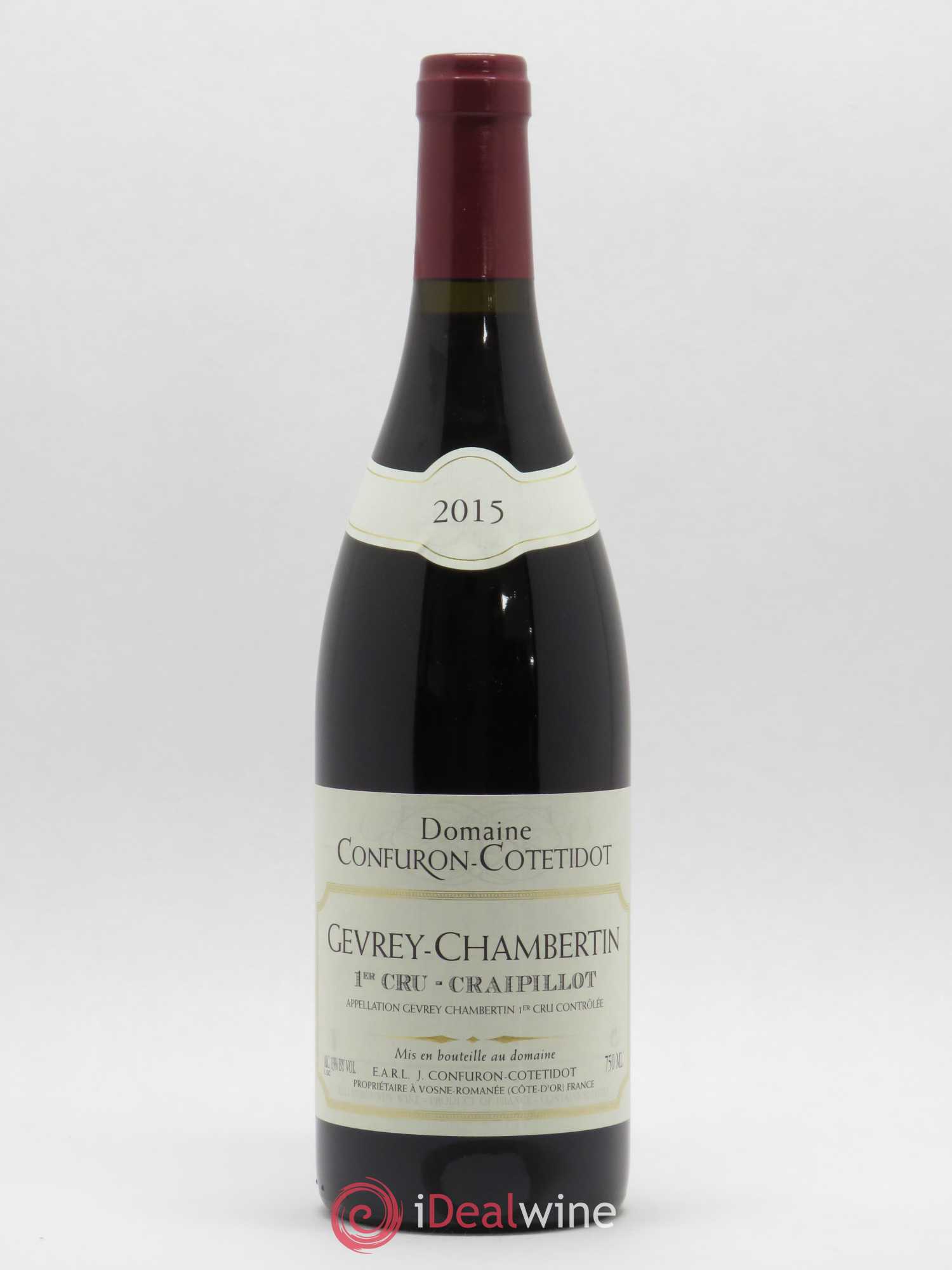 Gevrey-Chambertin 1er Cru Craipillot Confuron-Cotetidot 2015 - Lot de 1 bouteille - 0