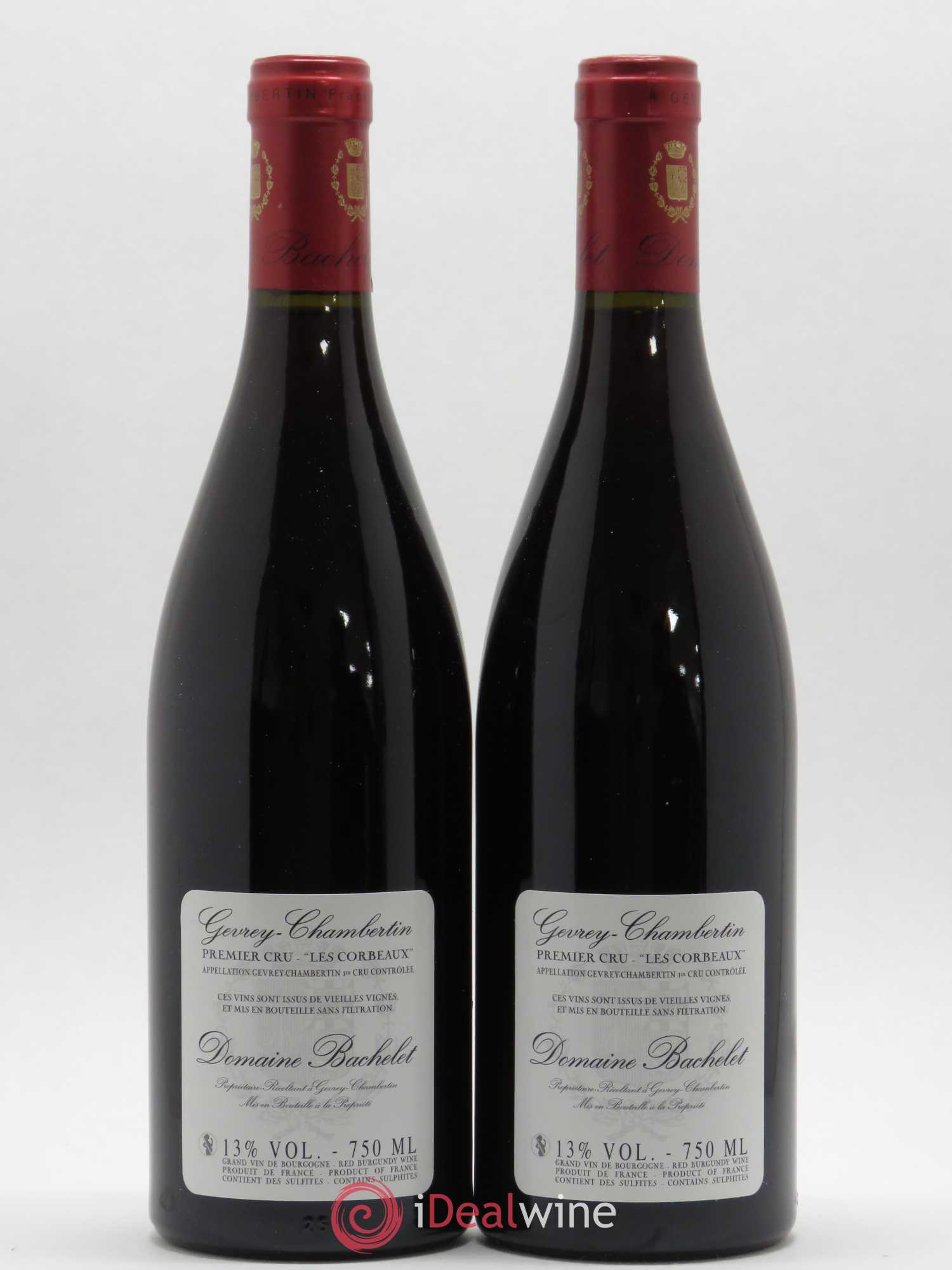 Gevrey-Chambertin 1er Cru Les Corbeaux Vieilles Vignes Denis Bachelet (Domaine) 2015 - Lot de 2 bouteilles - 1