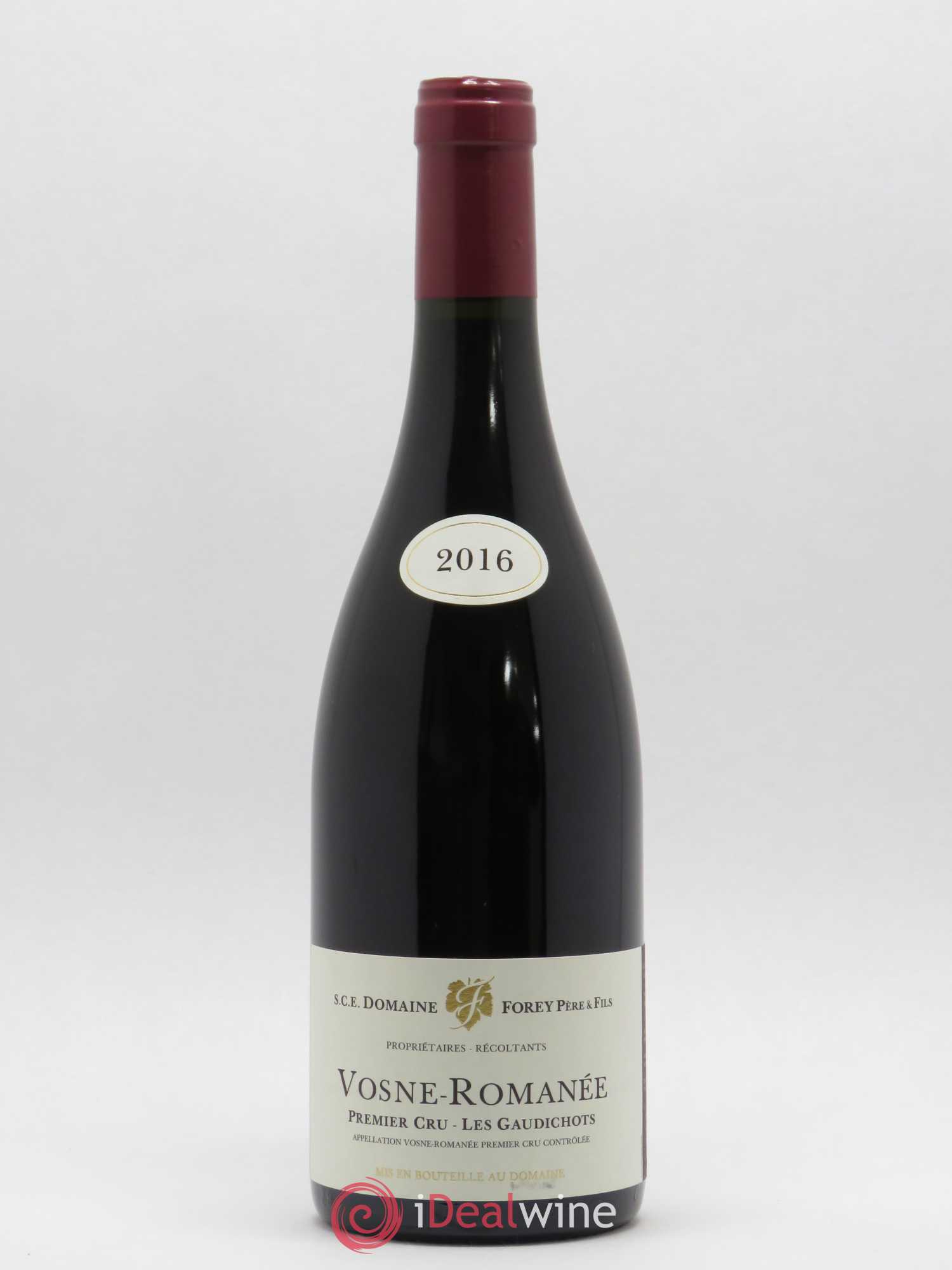 Vosne-Romanée 1er Cru Les Gaudichots Forey Père et Fils (Domaine) 2016 - Lot de 1 bouteille - 0