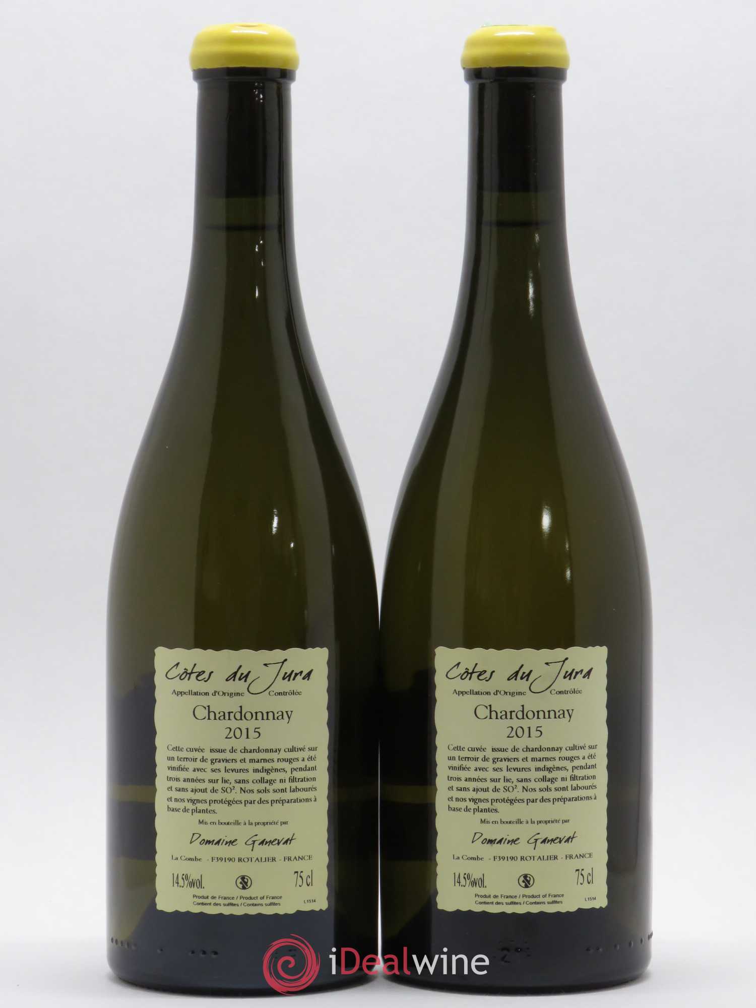 Côtes du Jura Les Gryphées Vieilles Vignes Jean-François Ganevat (Domaine) 2015 - Lot de 2 bouteilles - 1