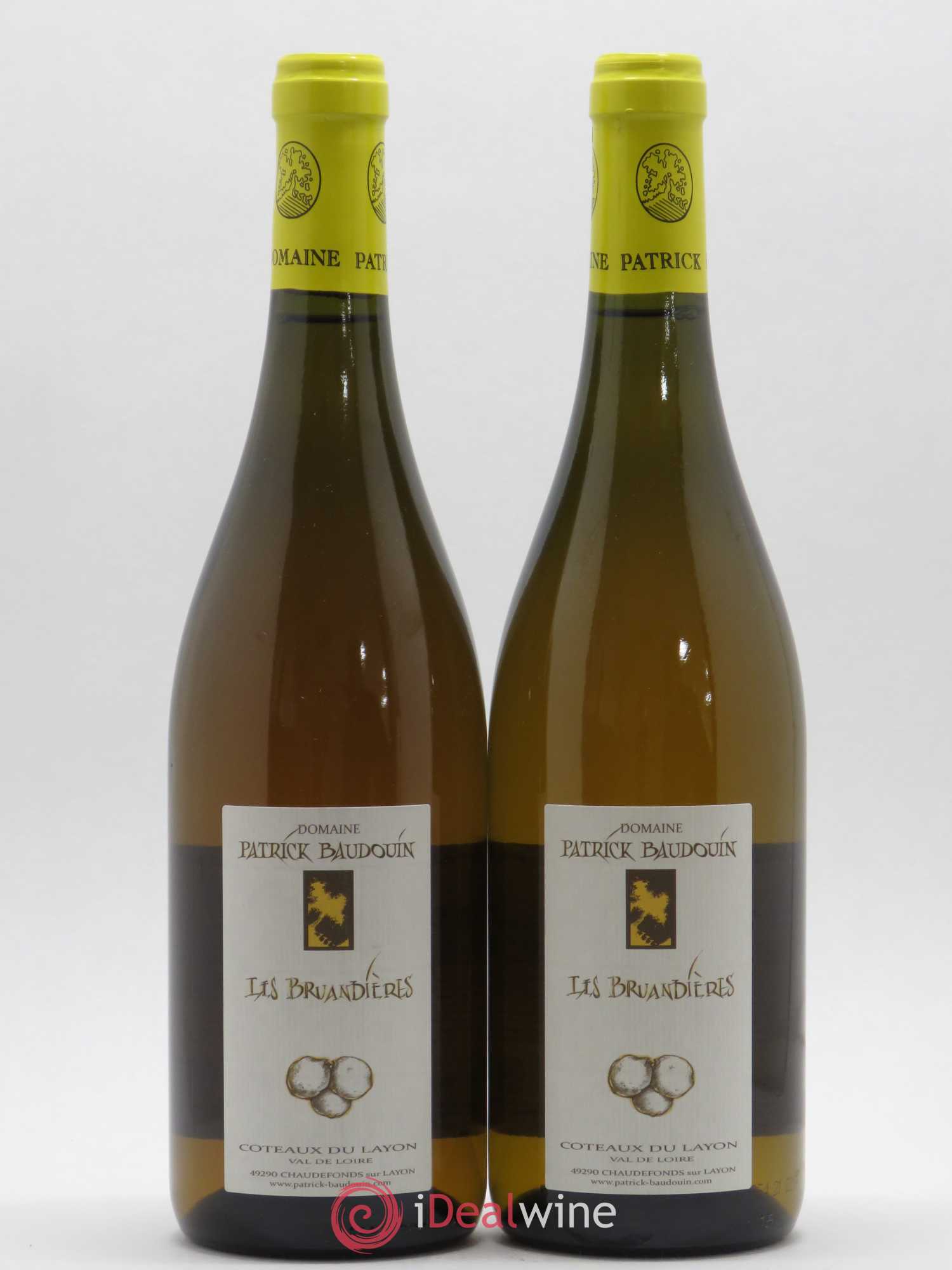 Coteaux du Layon Les Bruandières P. Baudoin 2015 - Lotto di 2 bottiglie - 0
