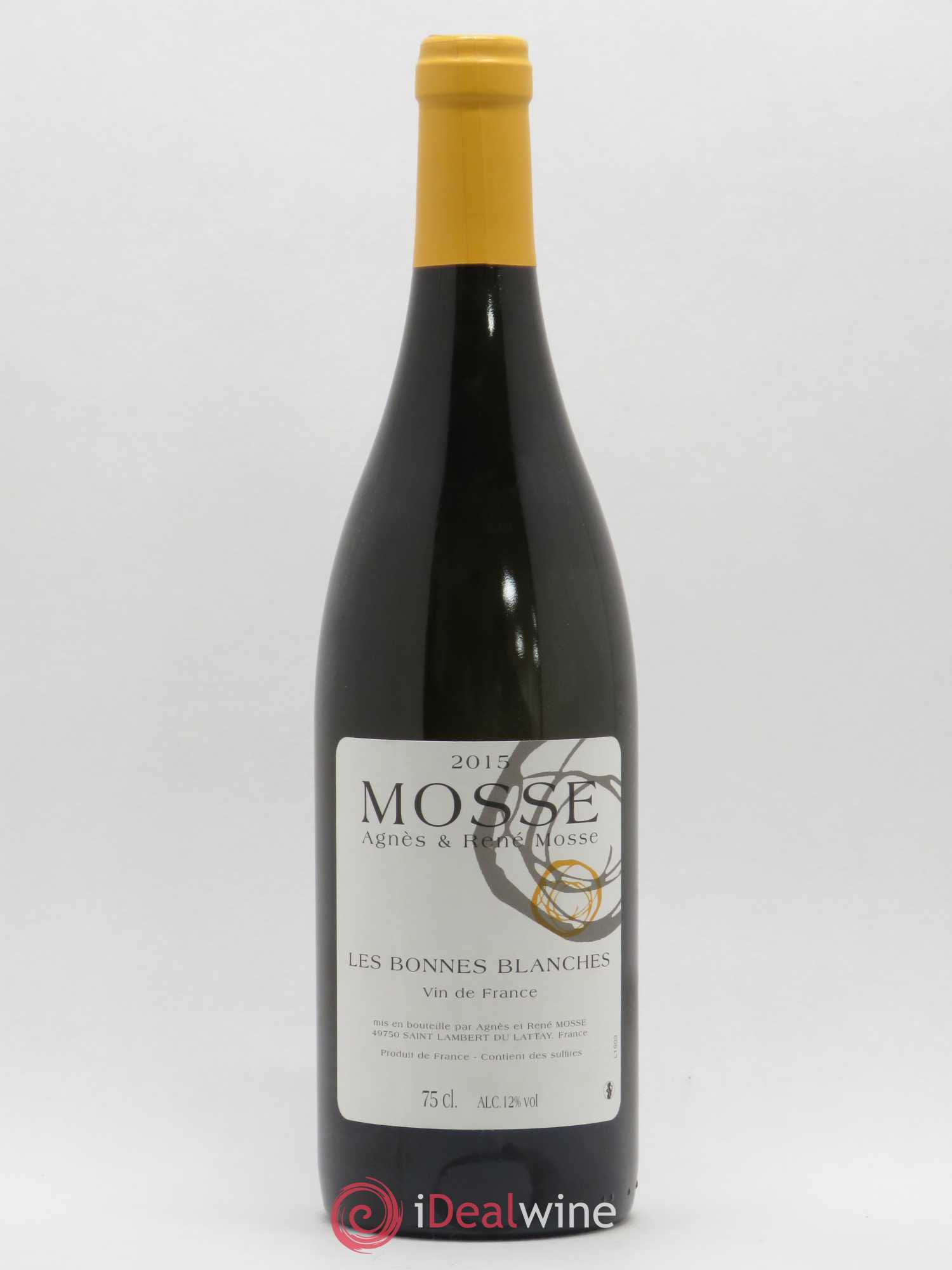 Vin de France Les Bonnes Blanches Mosse 2015 - Posten von 1 Flasche - 0