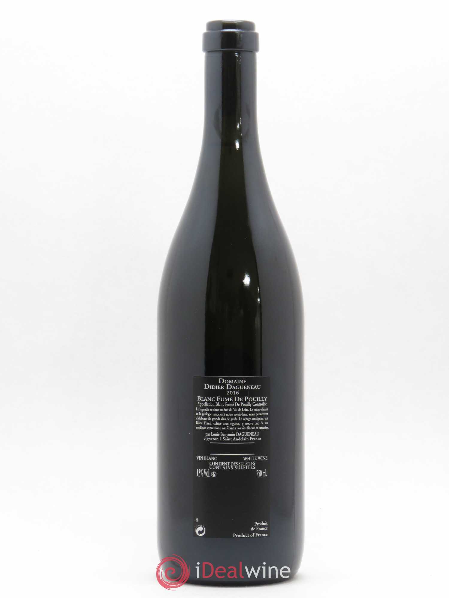 Vin de France (anciennement Pouilly-Fumé) Silex Dagueneau (Domaine Didier - Louis-Benjamin) 2016 - Lot de 1 bouteille - 1