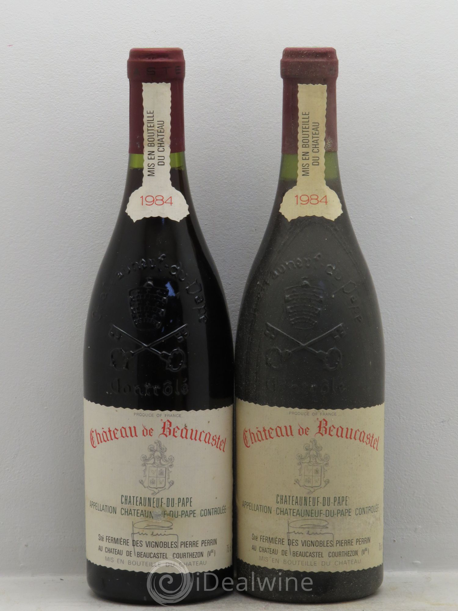 Châteauneuf-du-Pape Château de Beaucastel Famille Perrin 1984 - Lot de 2 bouteilles - 0