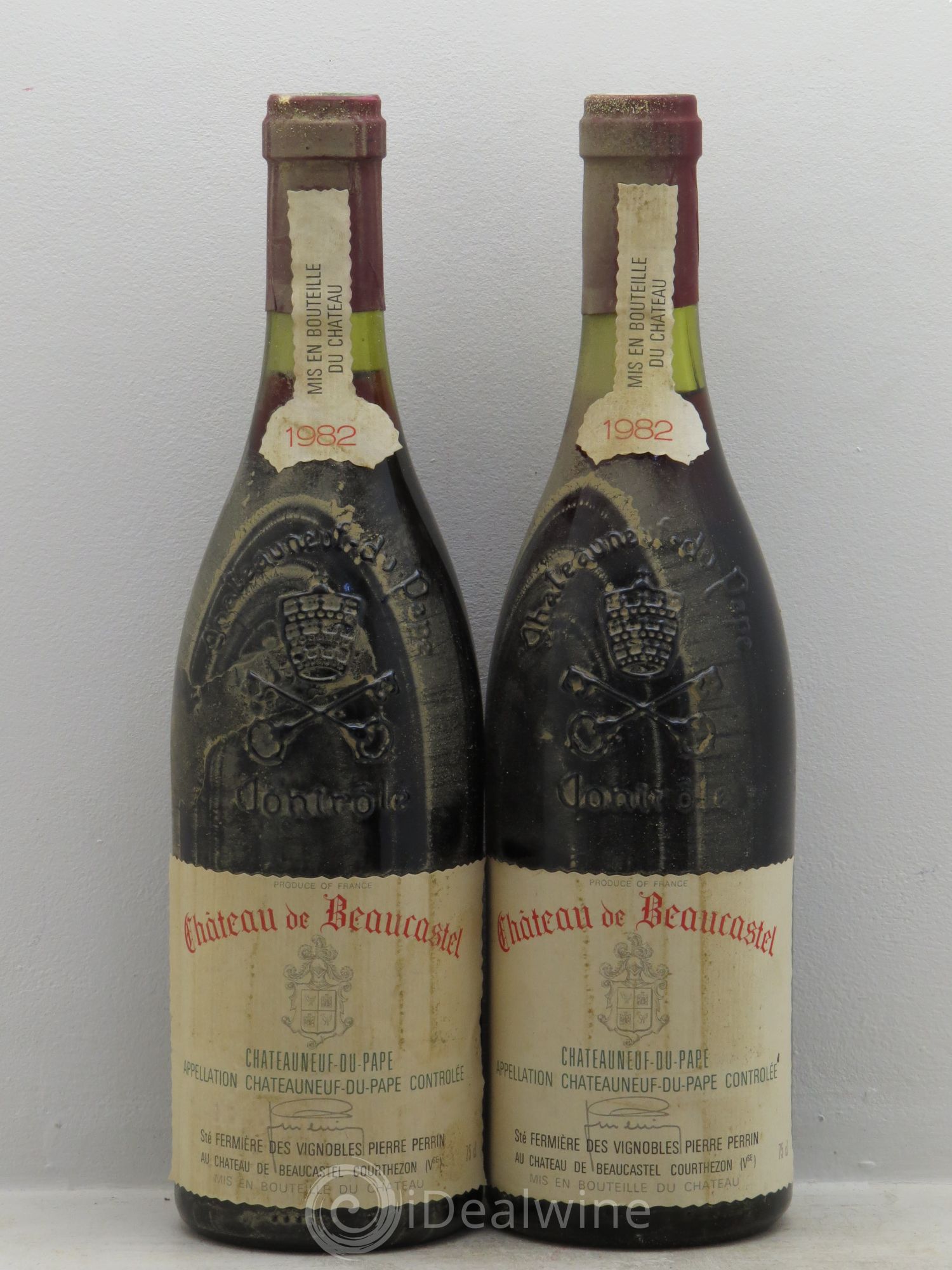 Châteauneuf-du-Pape Château de Beaucastel Famille Perrin 1982 - Lot de 2 bouteilles - 0