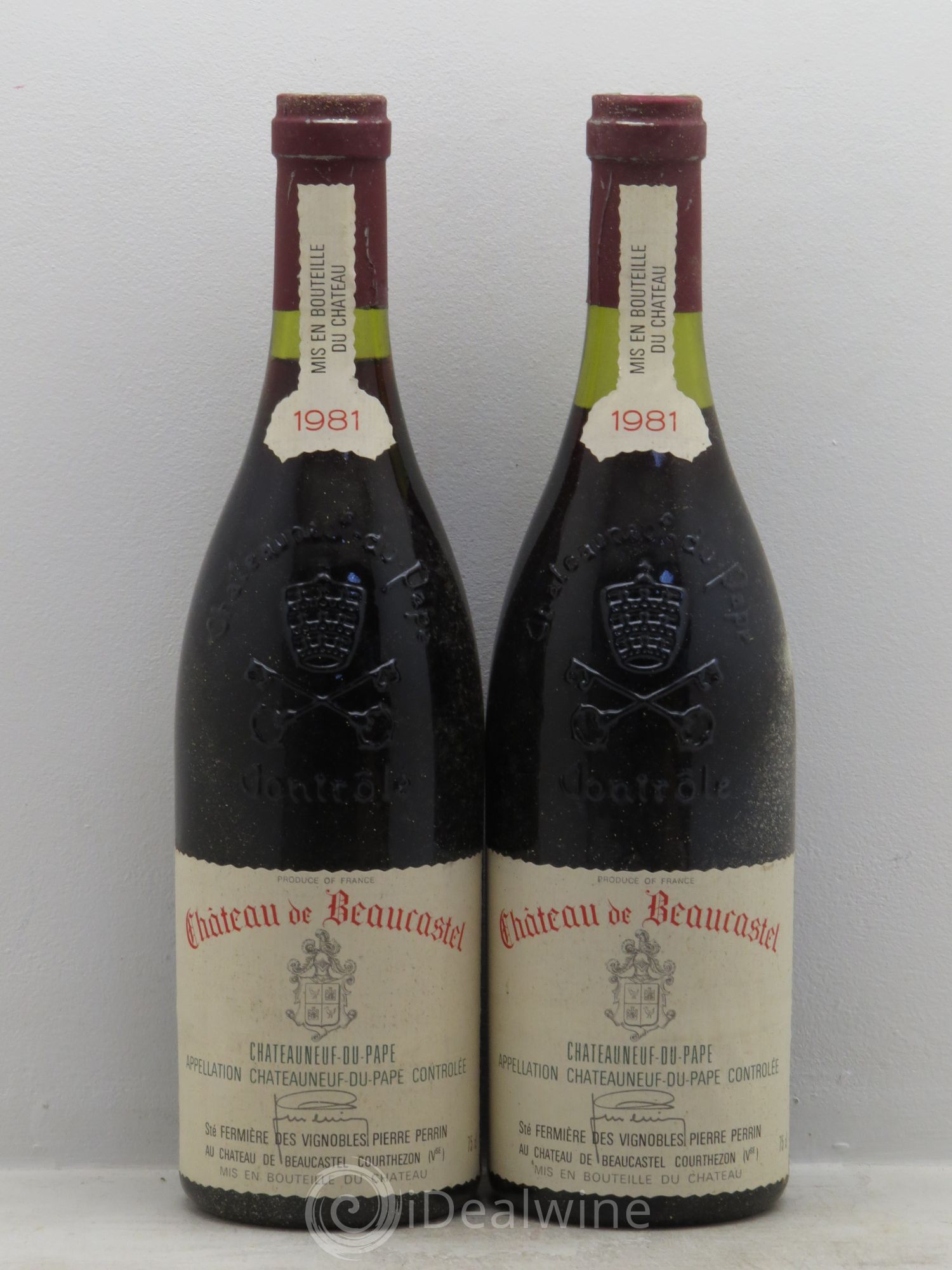 Châteauneuf-du-Pape Château de Beaucastel Famille Perrin 1981 - Lot de 2 bouteilles - 0